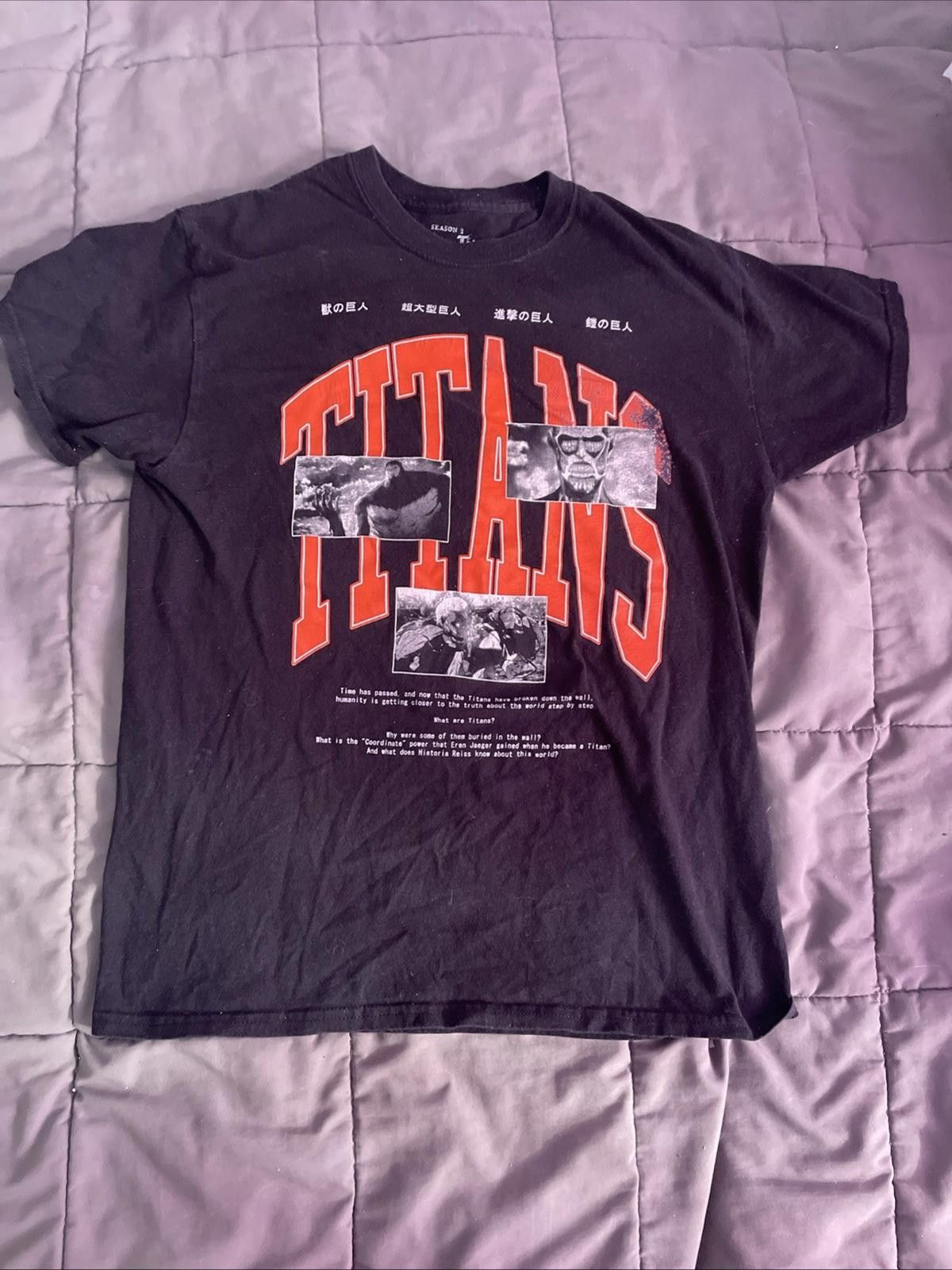 Ripple Junction Titans Attack on Titan Season 3 Graphic Anime T-Shirt Size M Size US XL / EU 56 / 4 - 1 Thumbnail