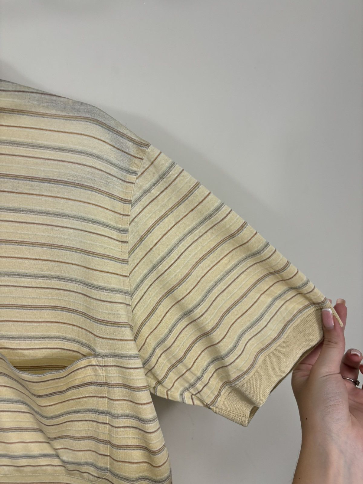 Gran Sasso Gran Sasso Men’s Italian Luxury Classic Striped Polo Shirt Size US L / EU 52-54 / 3 - 9 Thumbnail