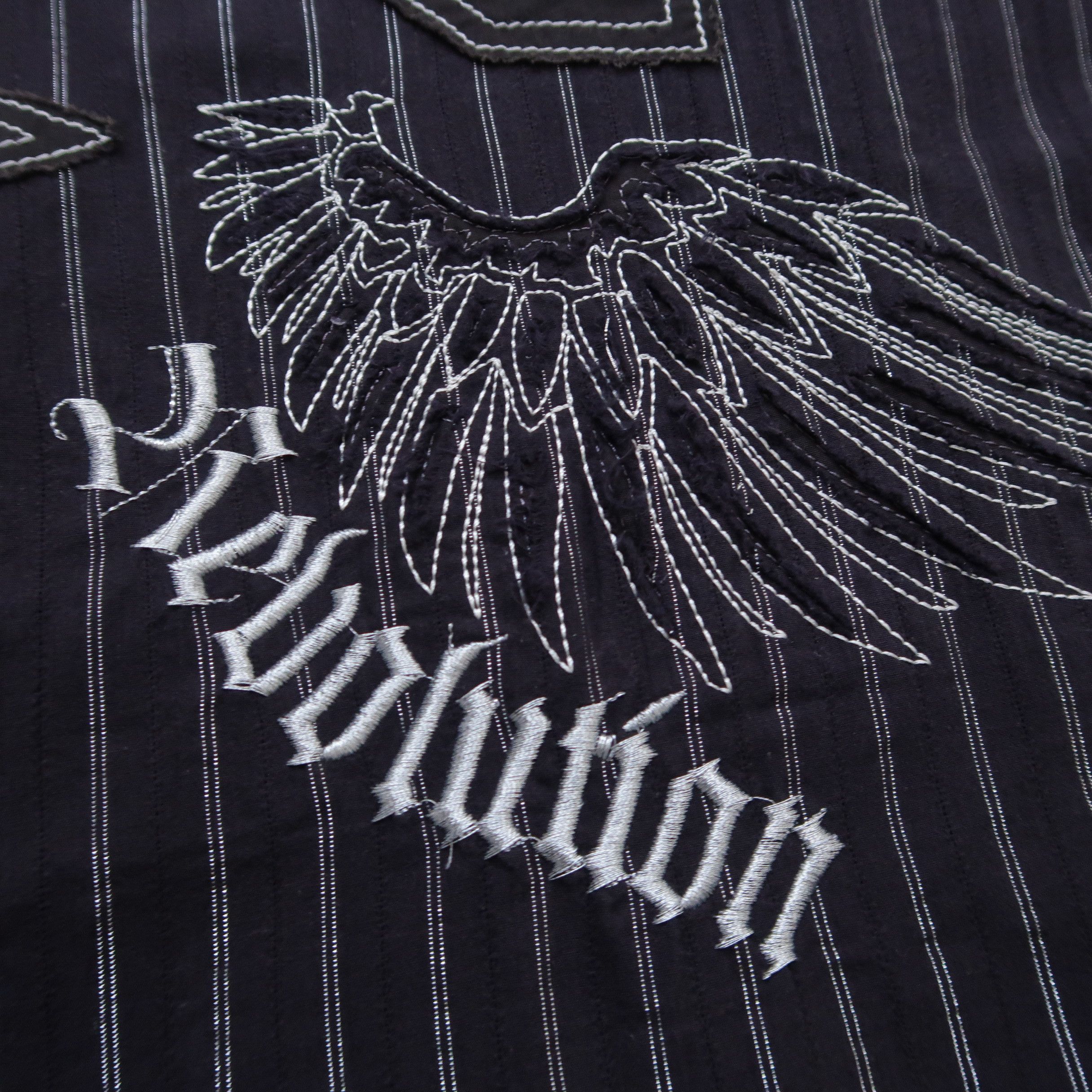 Hysteric Glamour 1990s Oxygen Patchwork Shirt Punk Style Size US L / EU 52-54 / 3 - 16 Thumbnail