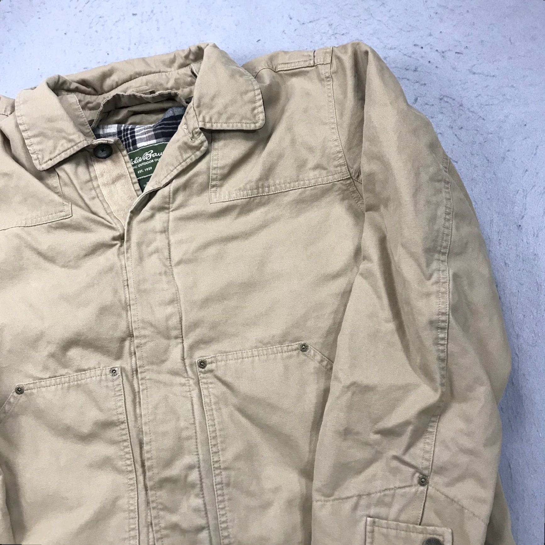Eddie Bauer VINTAGE Eddie Bauer Jacket Mens L Brown Barn Chore Coat Heavy Workwear Size US L / EU 52-54 / 3 - 3 Thumbnail