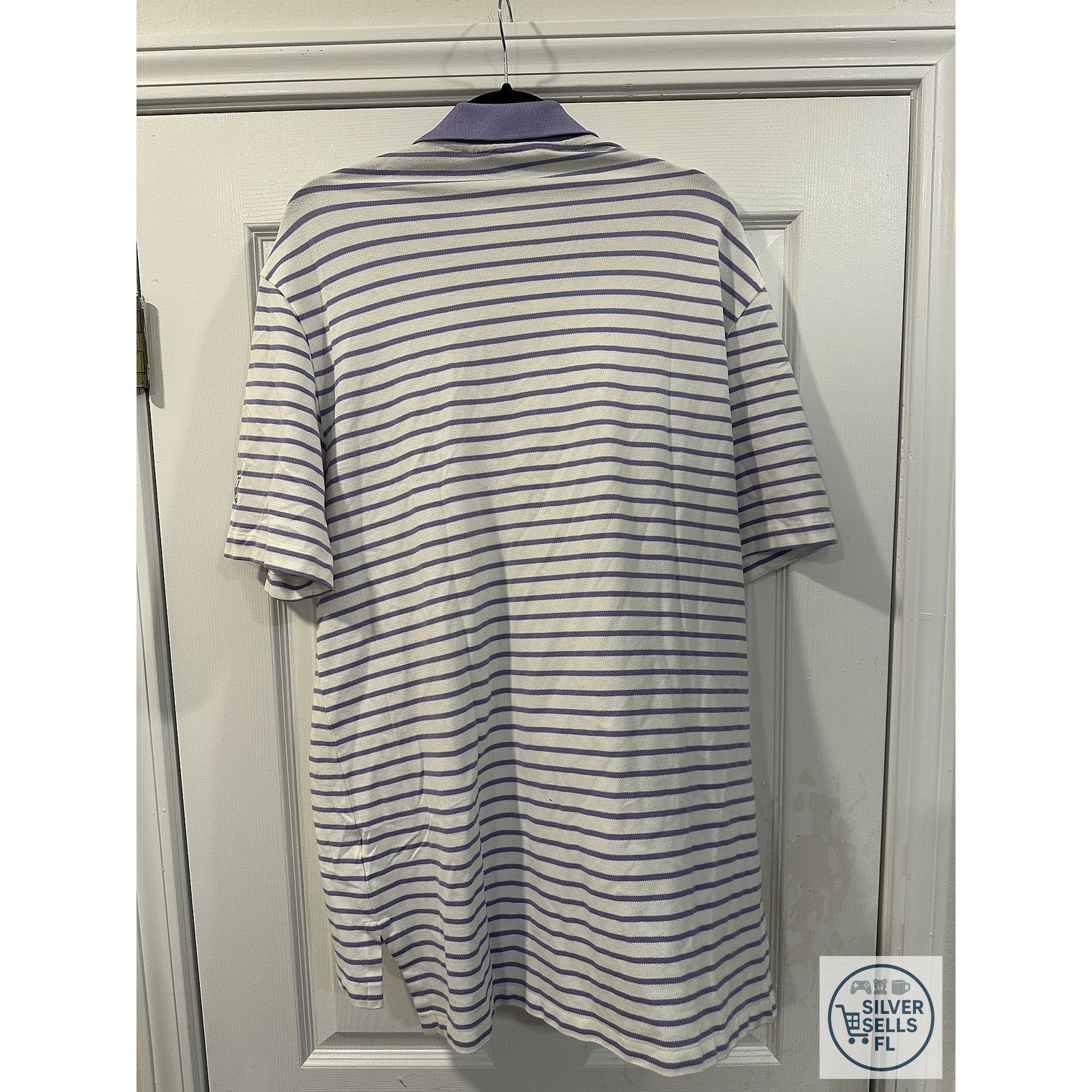 Polo Ralph Lauren Polo Golf Ralph Lauren Large Striped Polo Crest Logo Shirt Size US L / EU 52-54 / 3 - 10 Thumbnail