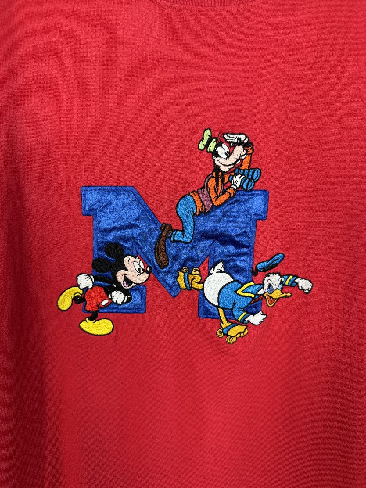 Disney Vintage Mickey Inc. Tee Embroidered Logo Donald Duck Guffy Size US L / EU 52-54 / 3 - 6 Thumbnail