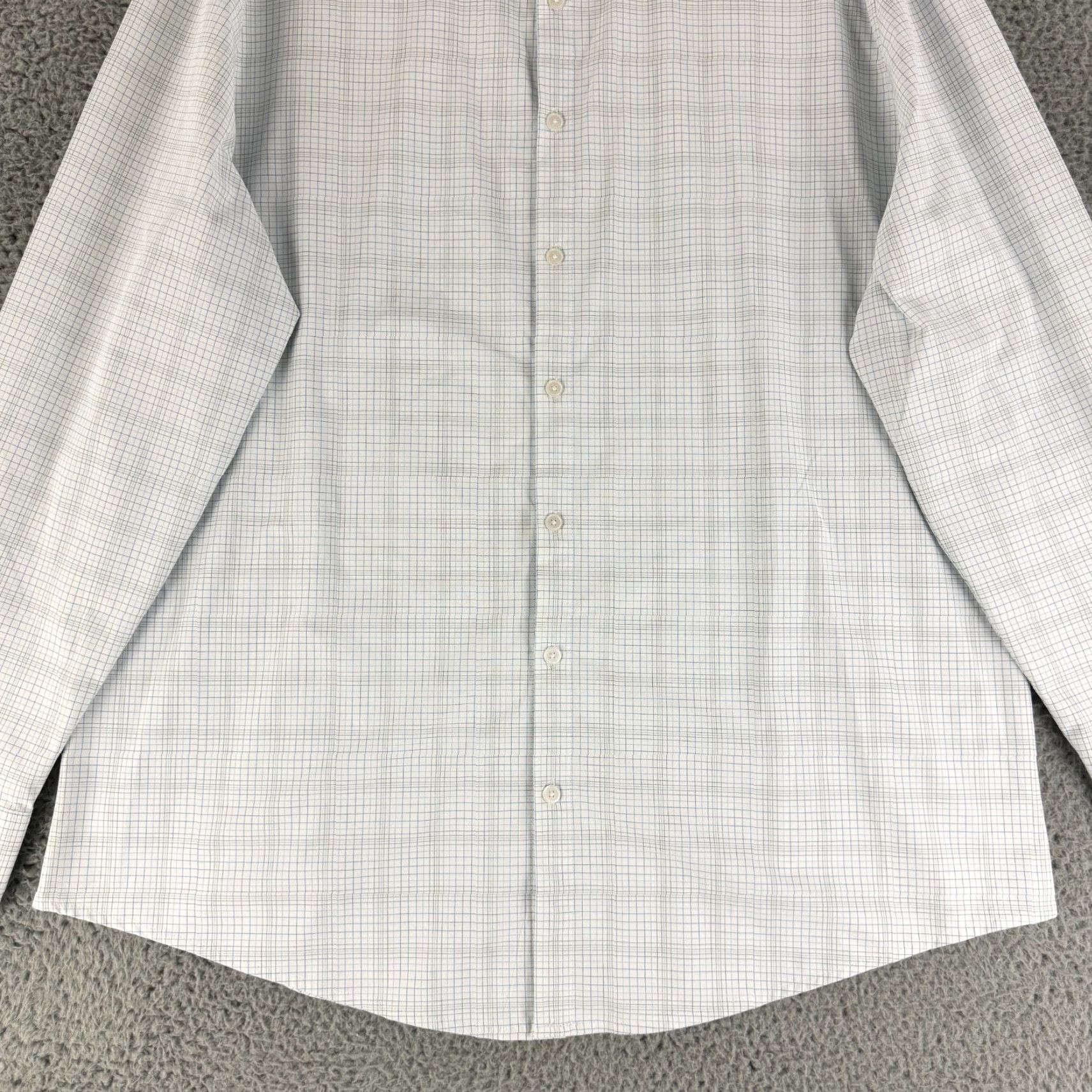 Mizzen+Main Mizzen+Main Leeward Button-Up Shirt Mens XXL White Baja Plaid Trim Fit LS Shirt Size US XXL / EU 58 / 5 - 4 Thumbnail