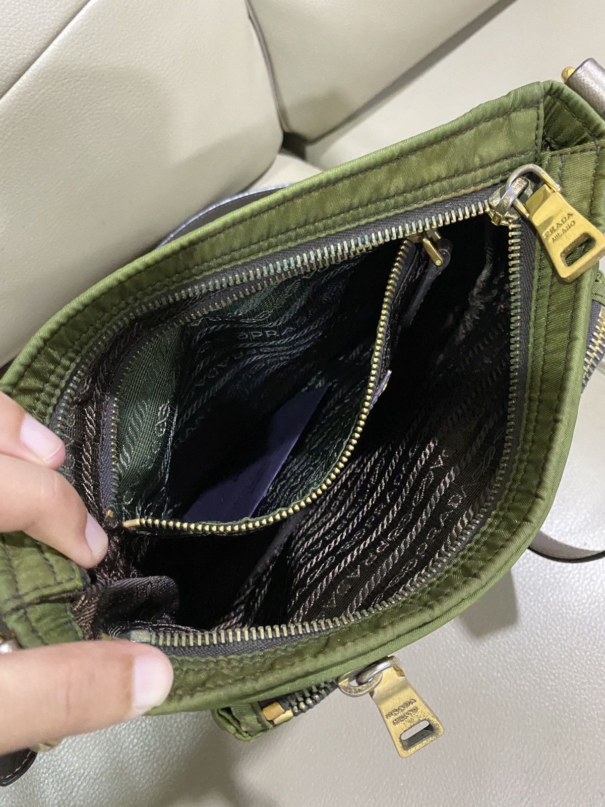 Prada Authentic Prada Tessuto Bruciato Shoulder Bag Size ONE SIZE - 15 Thumbnail