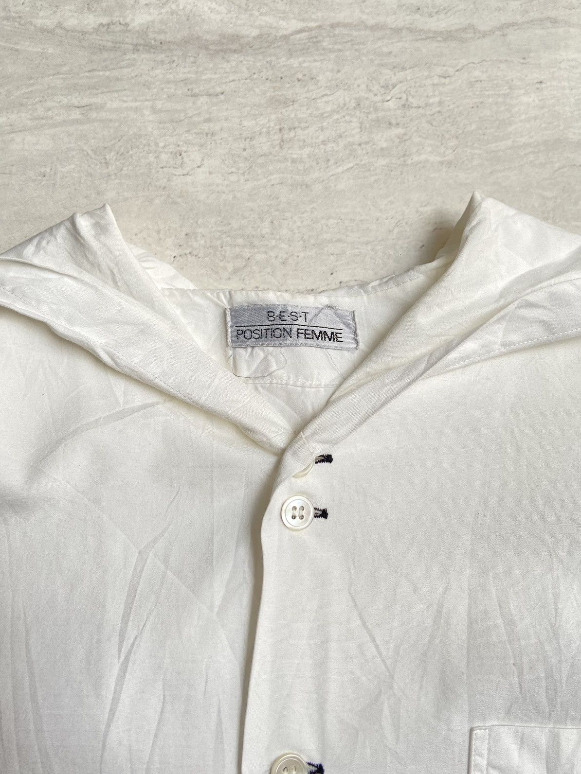 Designer × Japanese Brand FEMME White Shirt Size US L / EU 52-54 / 3 - 5 Thumbnail