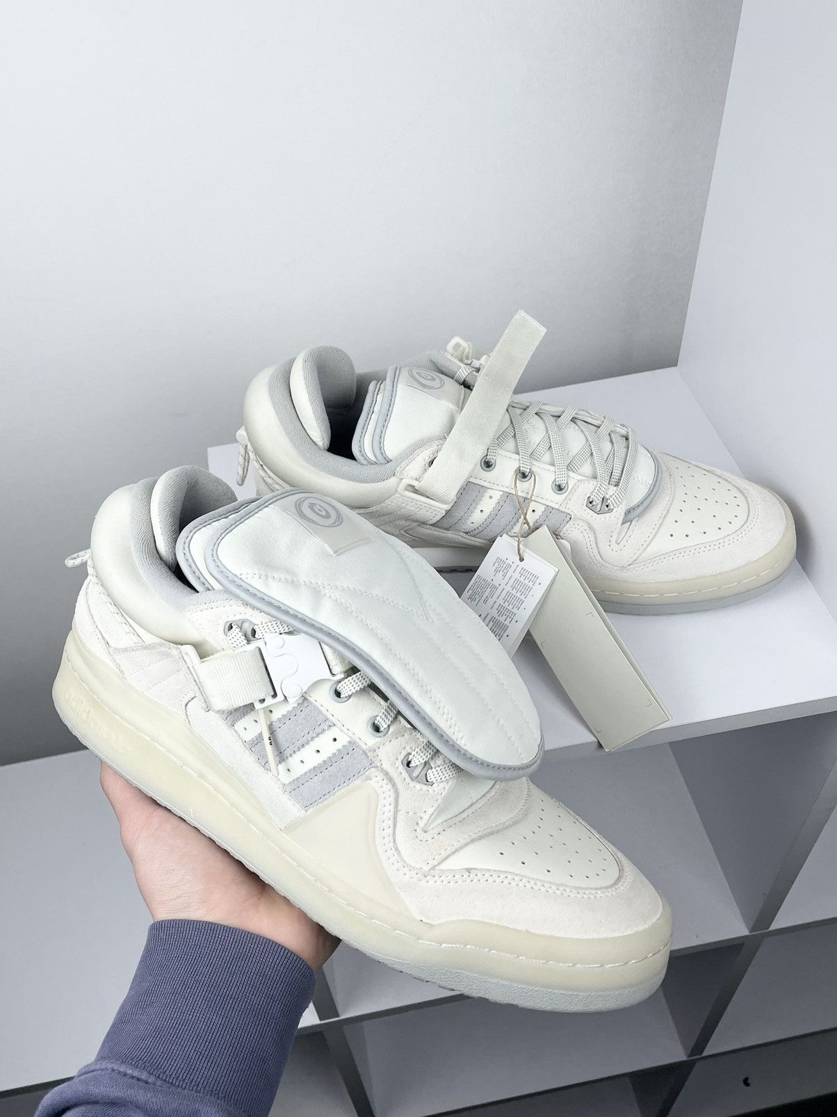 Adidas Adidas x Bad Bunny 🐰 Forum Buckle Low Bad Bunny Sneakers Size US 12 / EU 45 - 3 Thumbnail
