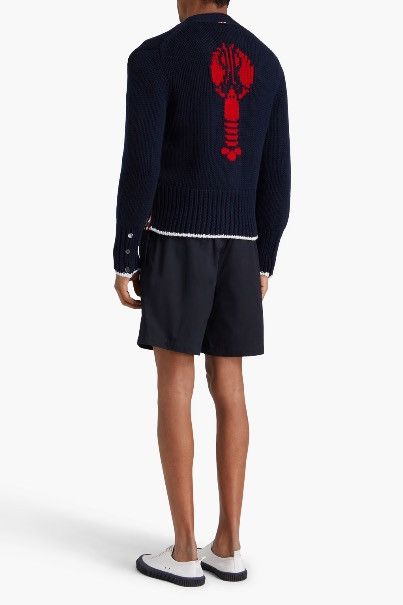 Thom Browne THOM BROWNE Intarsia Cashmere Cardigan Size US M / EU 48-50 / 2 - 8 Thumbnail