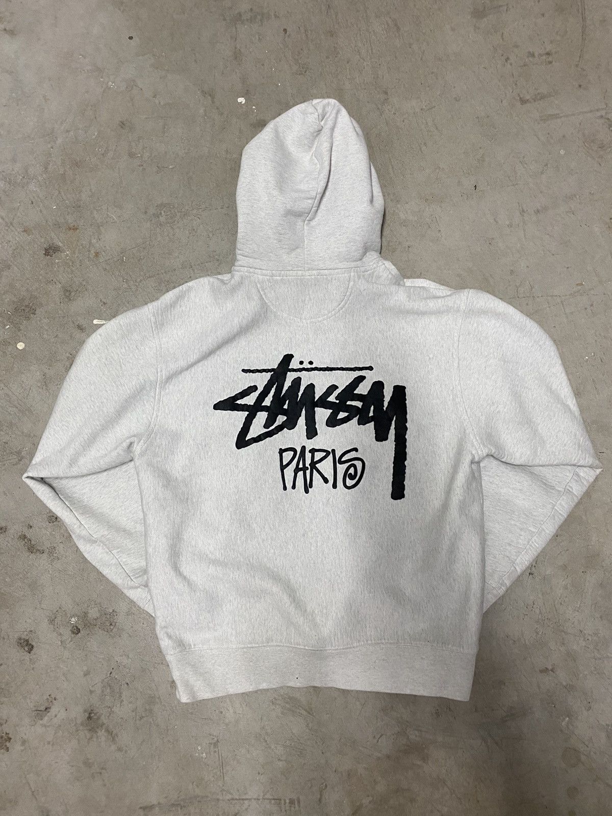 Stussy Stussy Paris Heather Gray Hoodie | Grailed