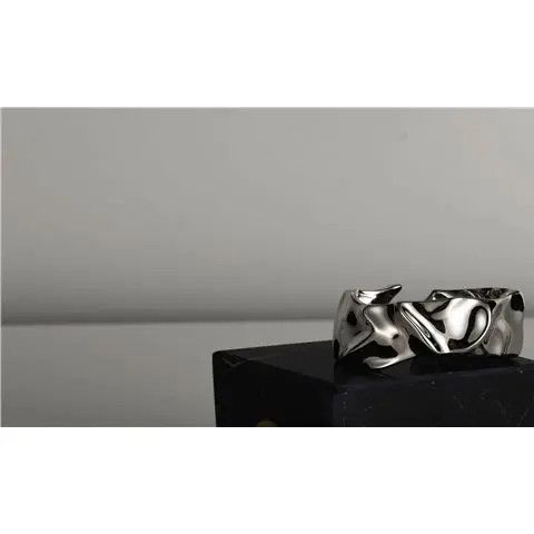 Jewelry New Design Jewelry Rings Open Size Chrome Ring (Size 7-13) Size ONE SIZE - 3 Thumbnail