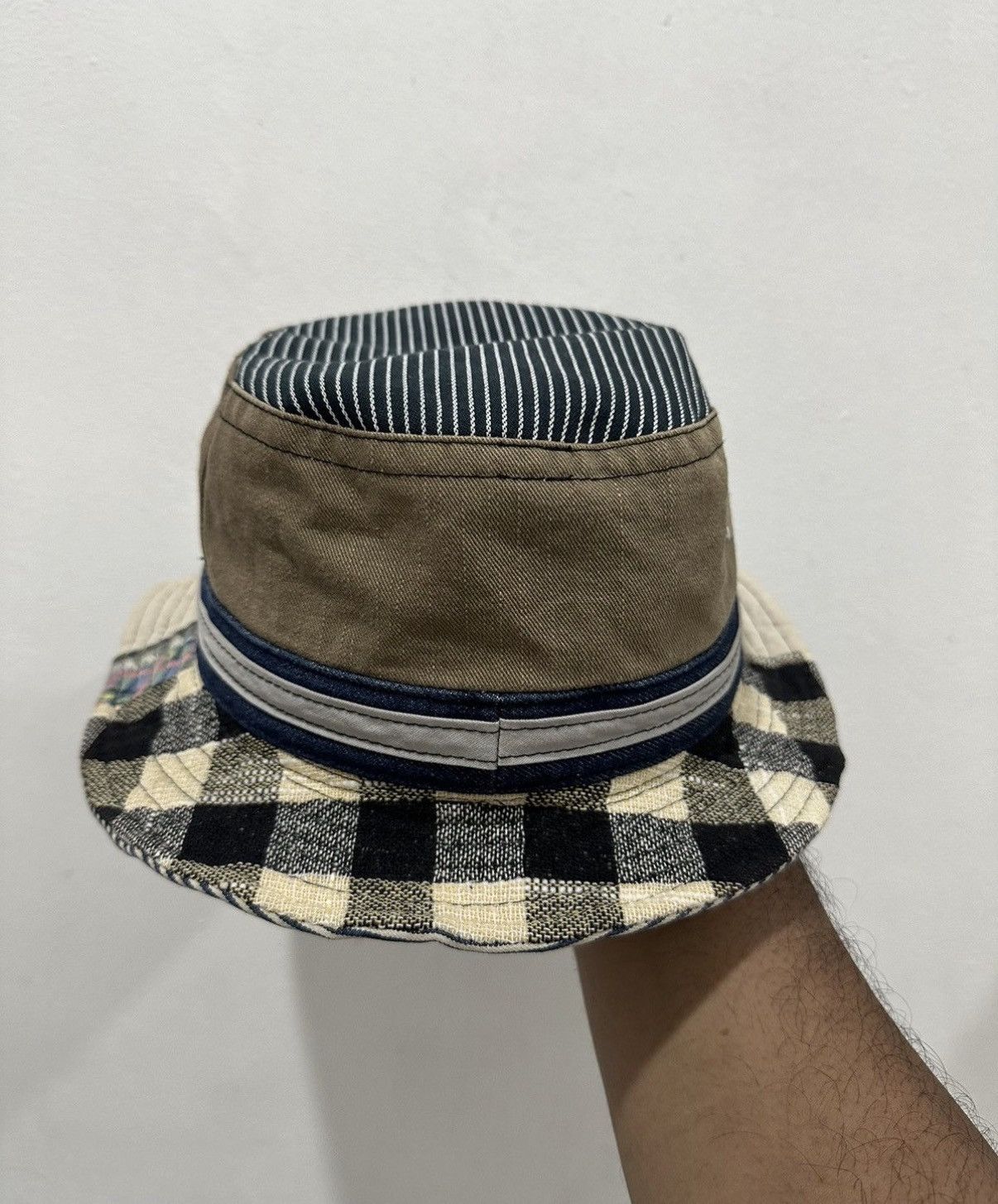 Japanese Brand VTG Patchwork Style Kapital Hat Size ONE SIZE - 5 Thumbnail