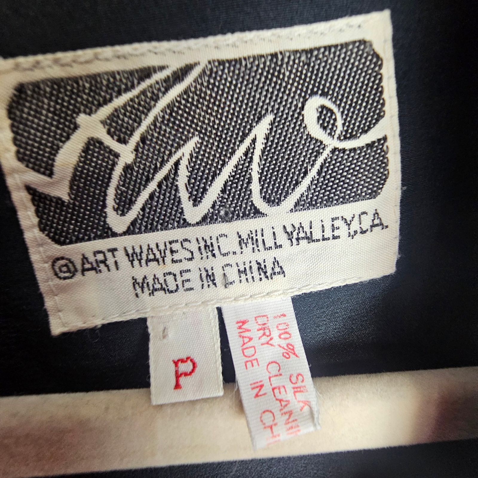 Vintage Art Waves Inc 100% Silk Artsy Abstract Pig Print Cardigan Size S / US 4 / IT 40 - 7 Thumbnail