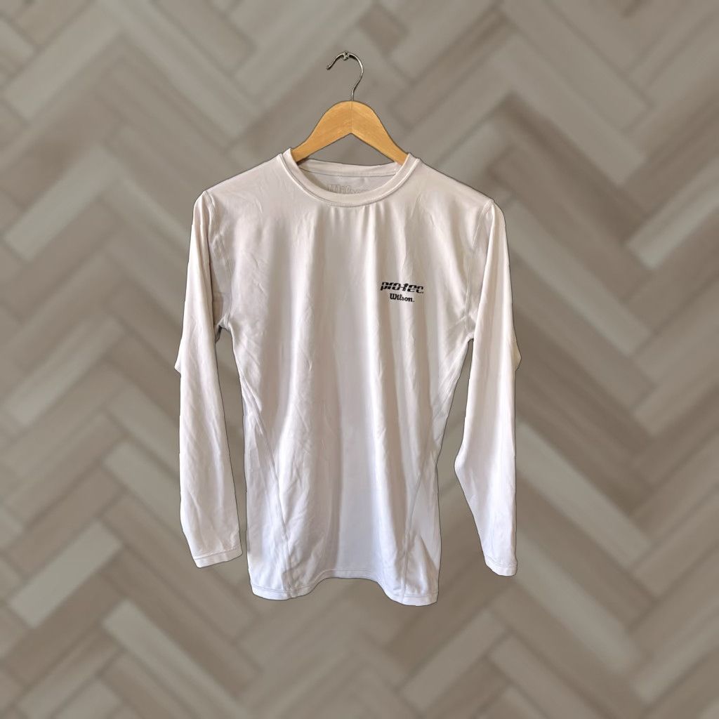 Wilson Wilson Protec Mens White Long Sleeve Compression Shirt Size Large Size US L / EU 52-54 / 3 - 1 Thumbnail