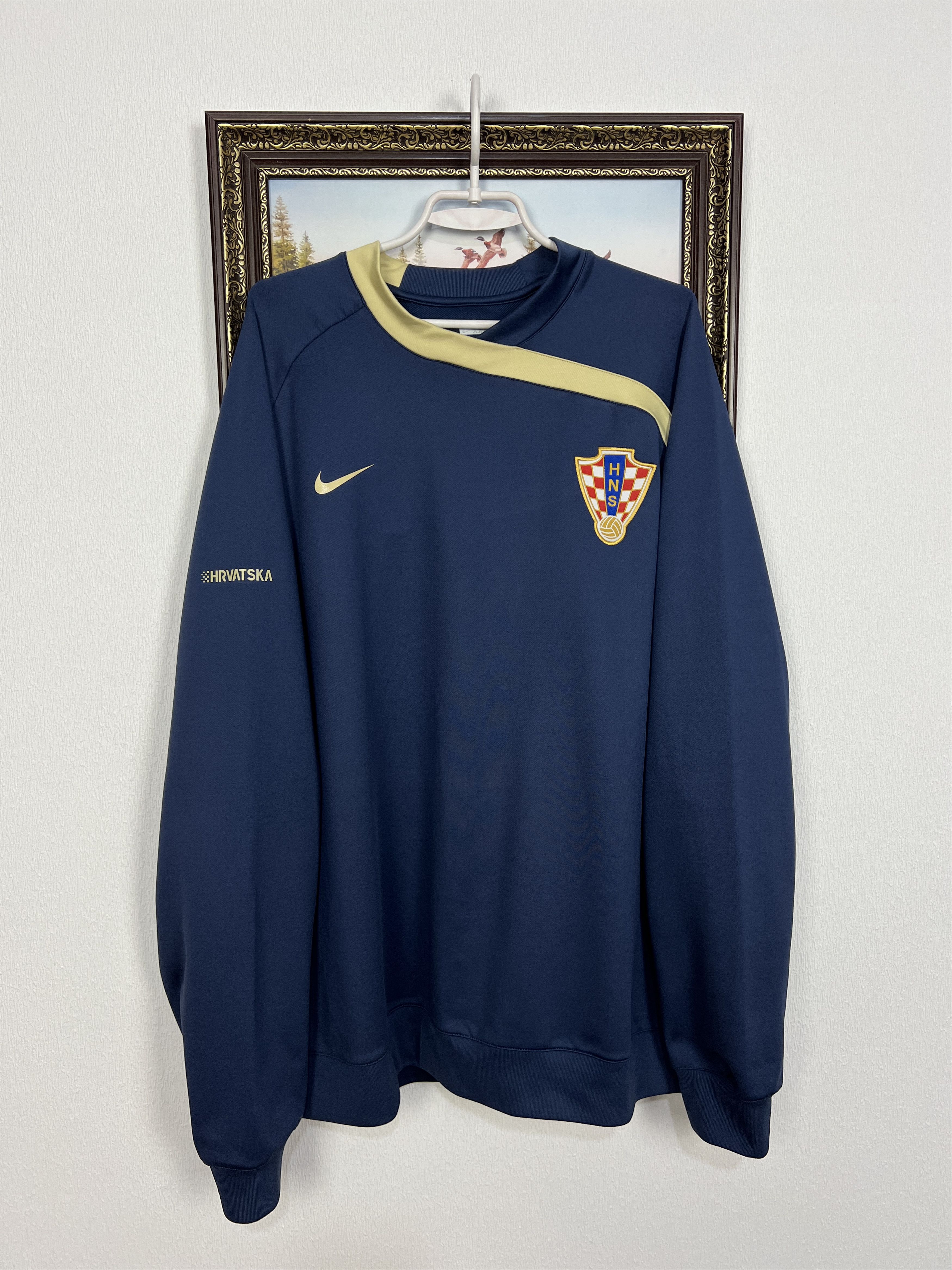 Nike Vintage Croatia Football Train Sweatshirt Track Top Rare Size US XXL / EU 58 / 5 - 1 Thumbnail