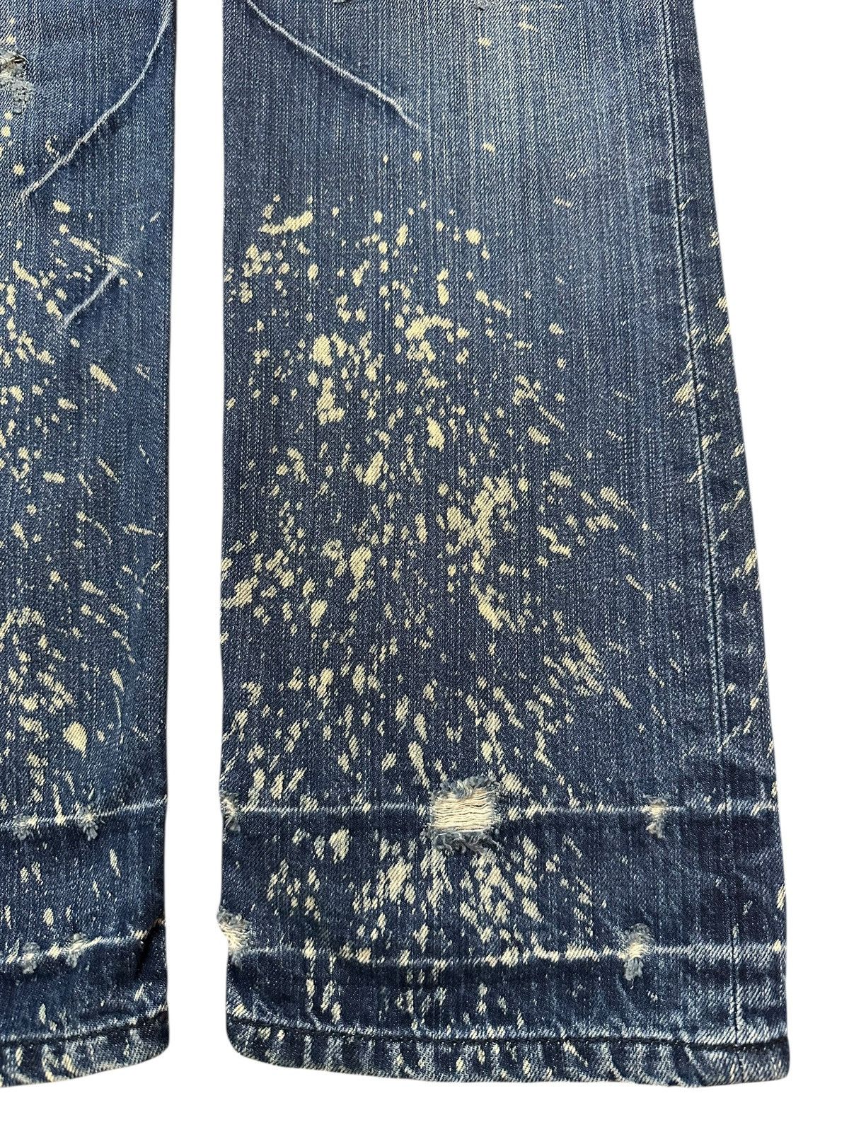 Japanese Brand Vintage Japanese Brand Faded Wash Paint Splatter Style Jeans Size US 28 / EU 44 - 8 Thumbnail