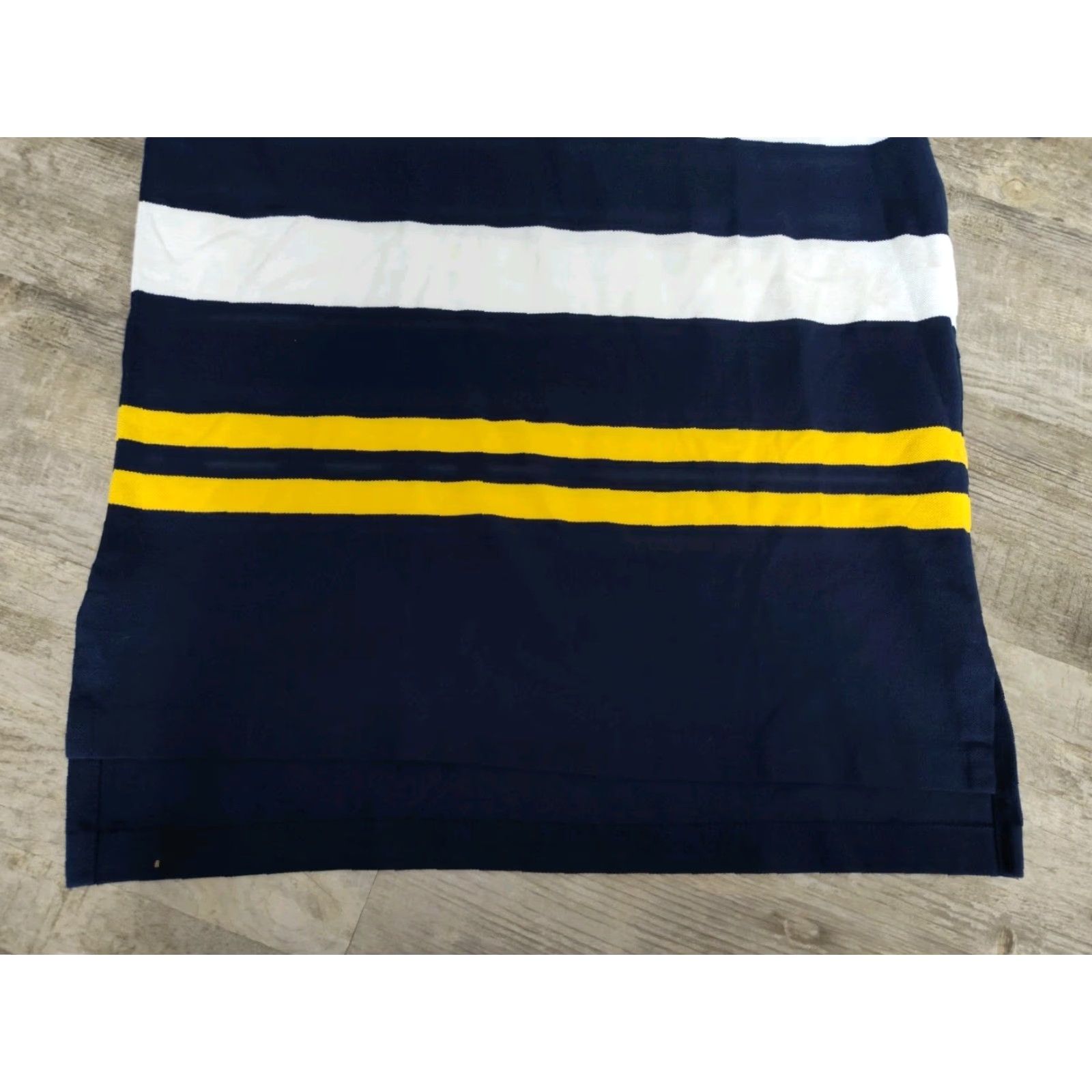Polo Ralph Lauren VINTAGE Ralph Lauren Polo Shirt Men M Short Sleeve Striped 90s Cotton Blue Yellow White Red Pony Size US M / EU 48-50 / 2 - 6 Thumbnail