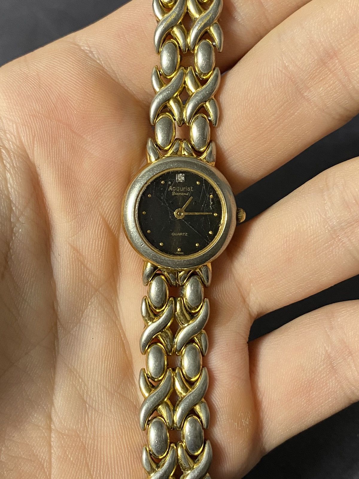 Japanese Brand Vintage Accurist Diamond Watch Size ONE SIZE - 5 Thumbnail