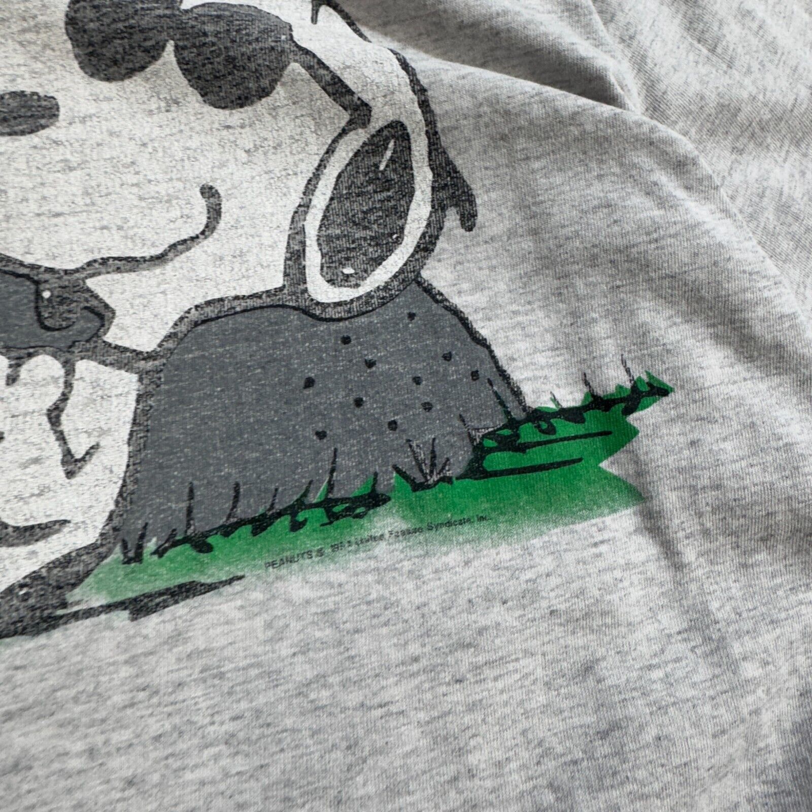 Vintage Gray Cotton T-Shirt Size L Snoopy 1971 Fashion Collectibl Size US L / EU 52-54 / 3 - 5 Thumbnail