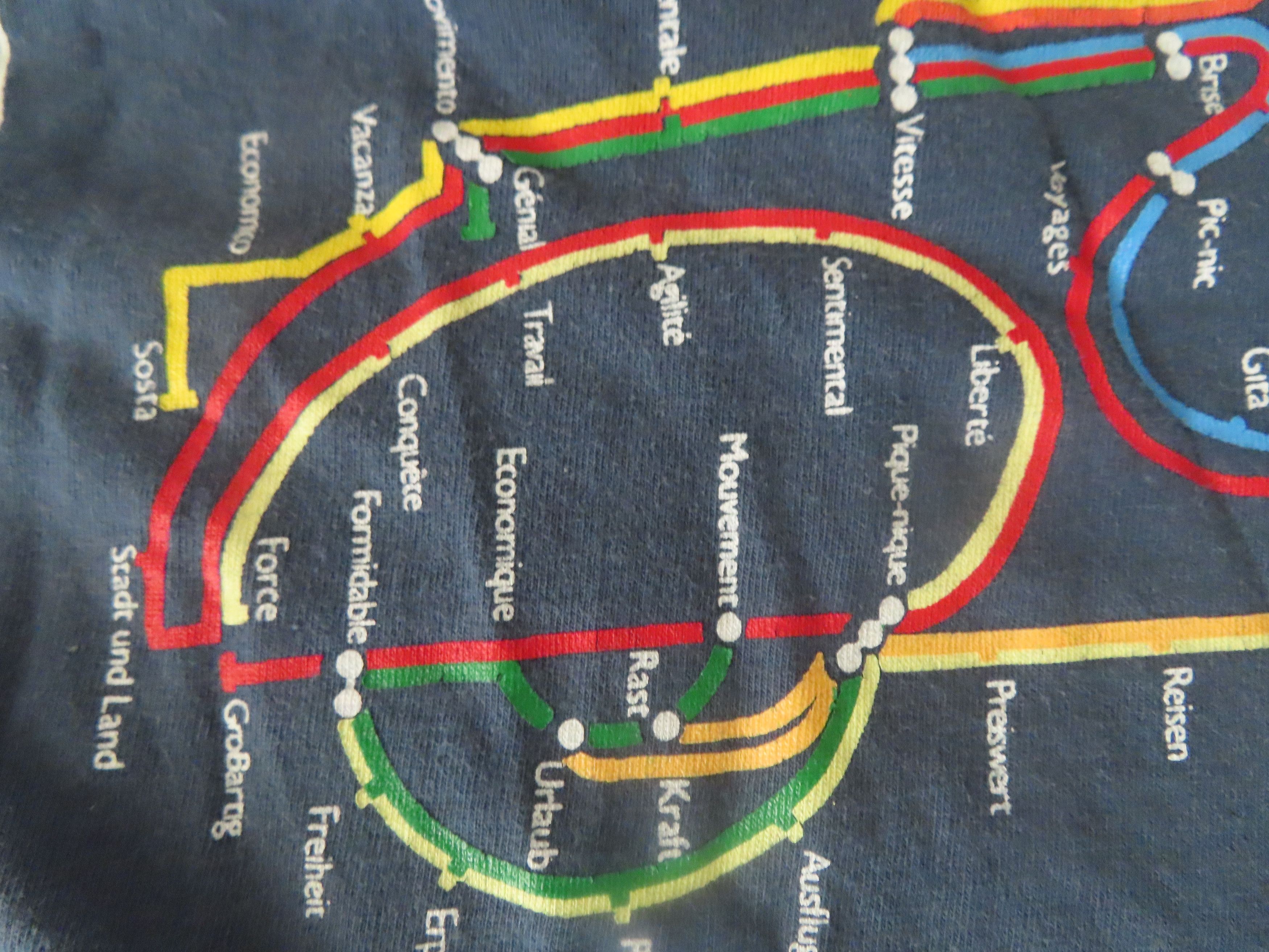 Stussy × Vintage rare 90s stussy vespa map tshirt single stitch made in usa Size US M / EU 48-50 / 2 - 4 Thumbnail