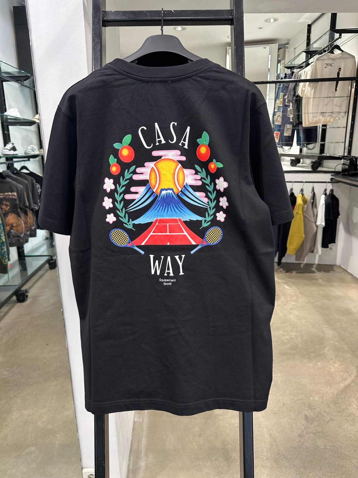 Casablanca CASABLANCA - Casa Way Mountain T-Shirt Black Size US M / EU 48-50 / 2 - 5 Thumbnail