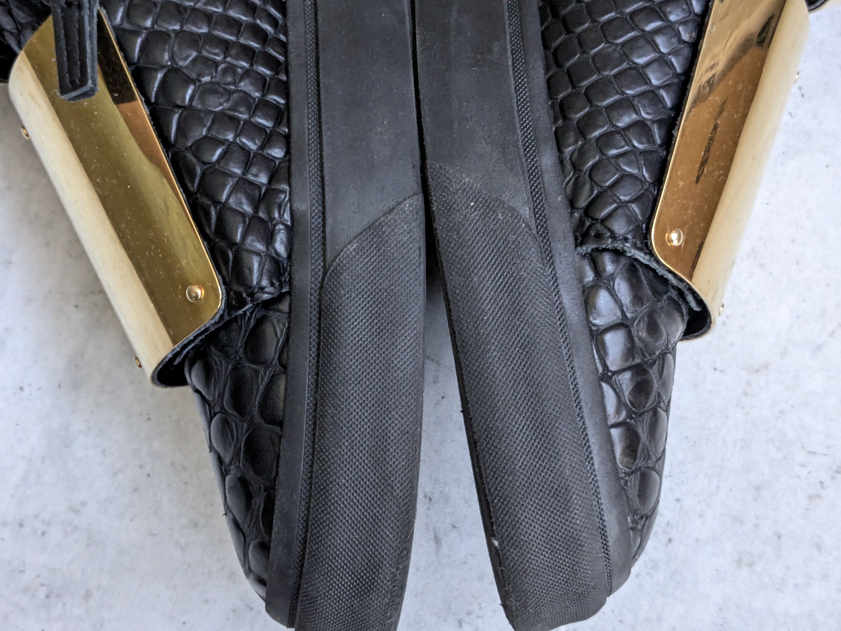 Giuseppe Zanotti Giuseppe Zanotti Sneakers Black Gold 11 44 High Tops Size US 11 / EU 44 - 11 Thumbnail