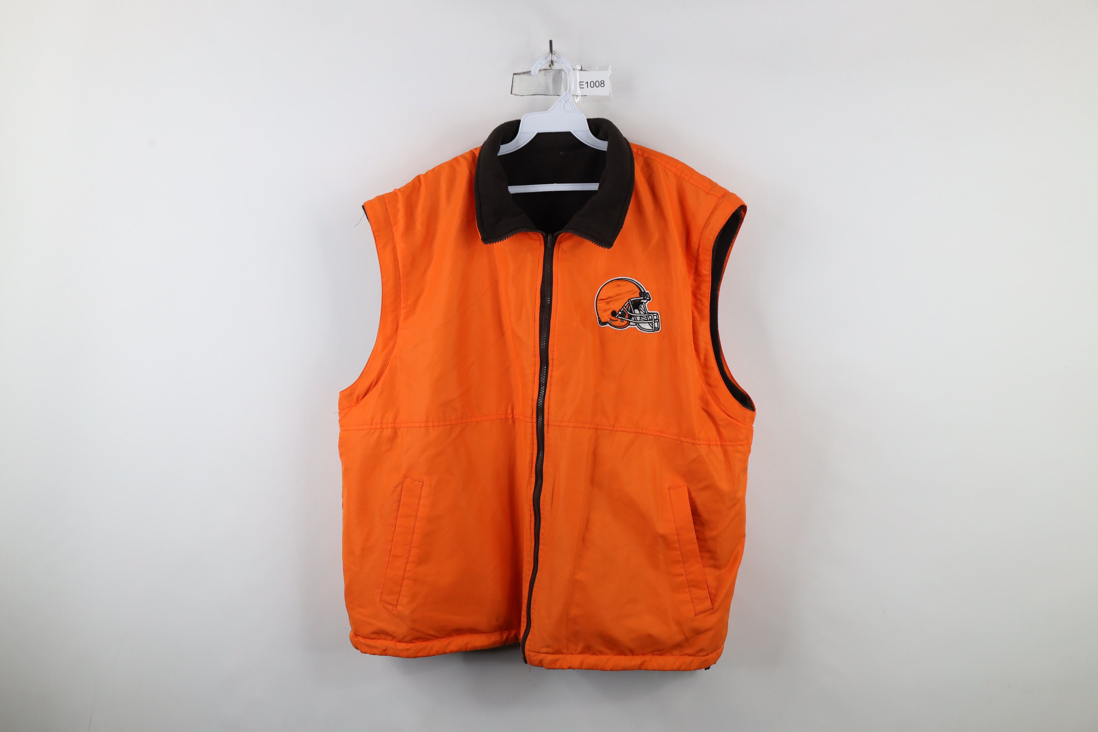 Vintage Vintage NFL Reversible Cleveland Browns Football Vest Jacket Size US XL / EU 56 / 4 - 1 Thumbnail