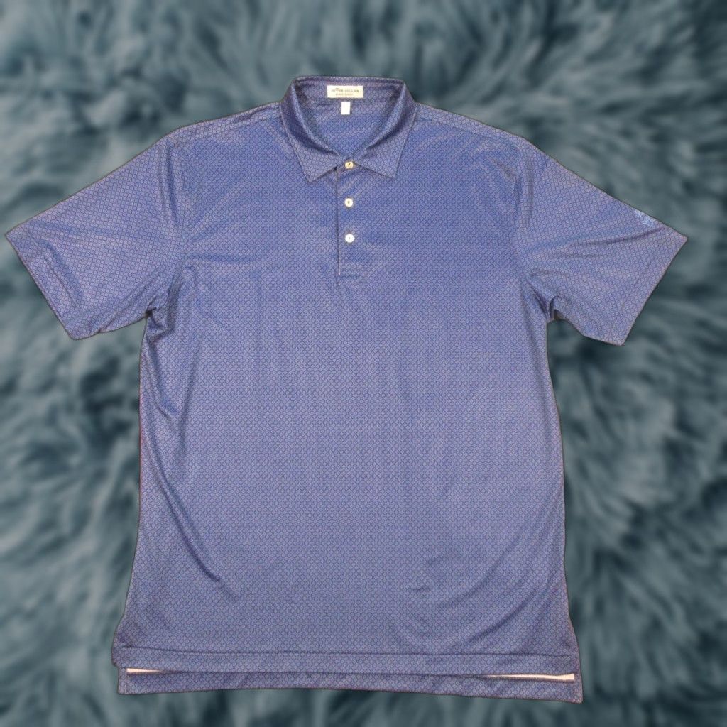 Peter Millar Peter Millar Summer Comfort Polo Mens L Blue Performance Stretch Golf Embroider Size US L / EU 52-54 / 3 - 1 Thumbnail