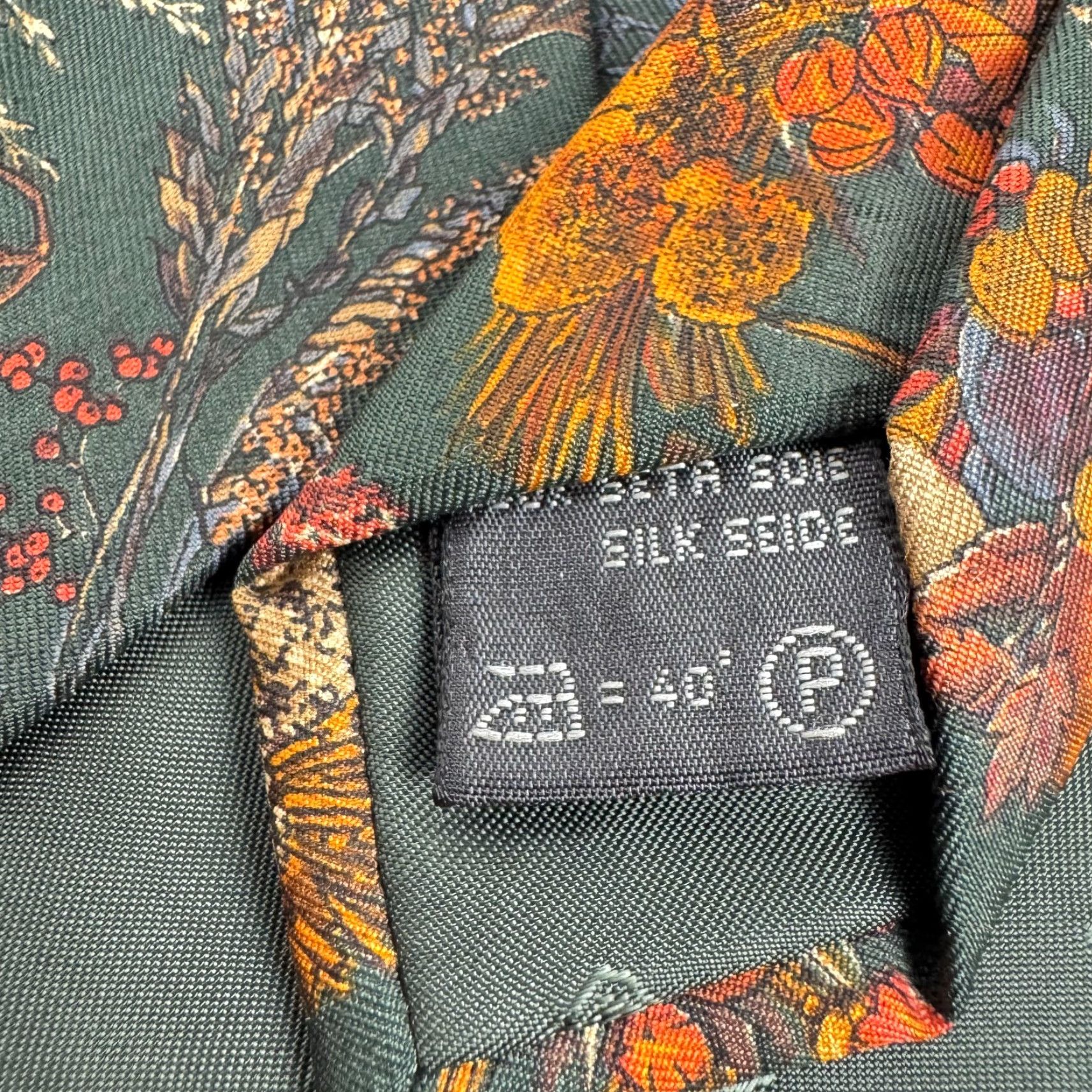 Ermenegildo Zegna Ermenegildo Zegna Silk Tie Green Floral Italy Men One Size Classic (57"-60") Size ONE SIZE - 5 Thumbnail