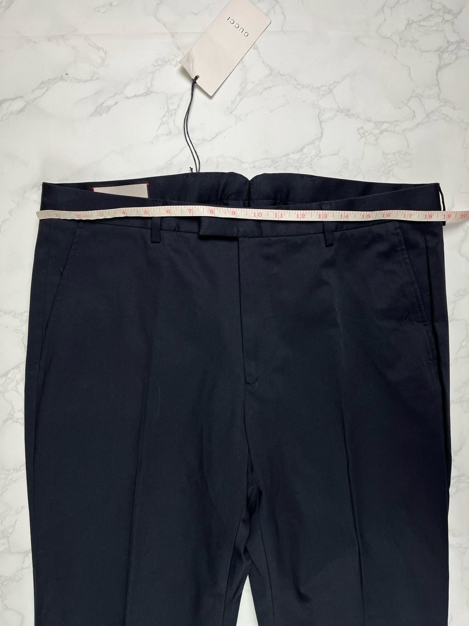 Gucci 🔥65% OFF🔥 Gucci Formal Loop Stretch Gabardine Black Pants Size US 36 / EU 52 - 2 Thumbnail