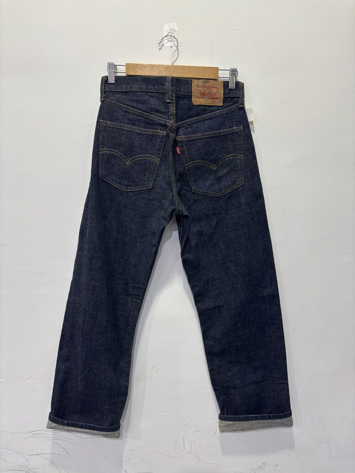 Levi's Vintage Levis 551Z Big E Selvedge Jeans Size US 29 - 5 Thumbnail