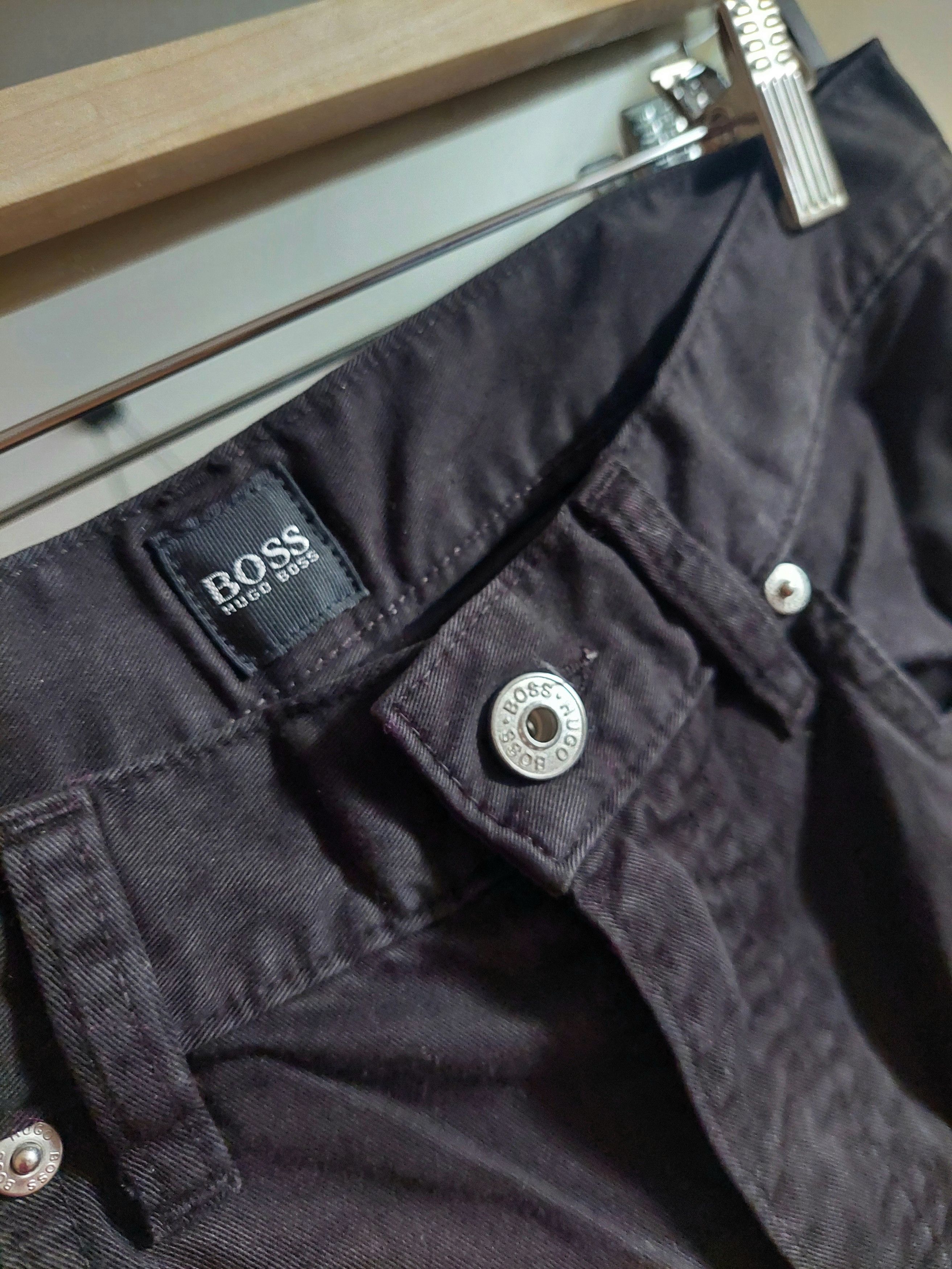 Hugo Boss Hugo Boss black denim trousers wide legs Size 27" / US 4 / IT 40 - 4 Thumbnail