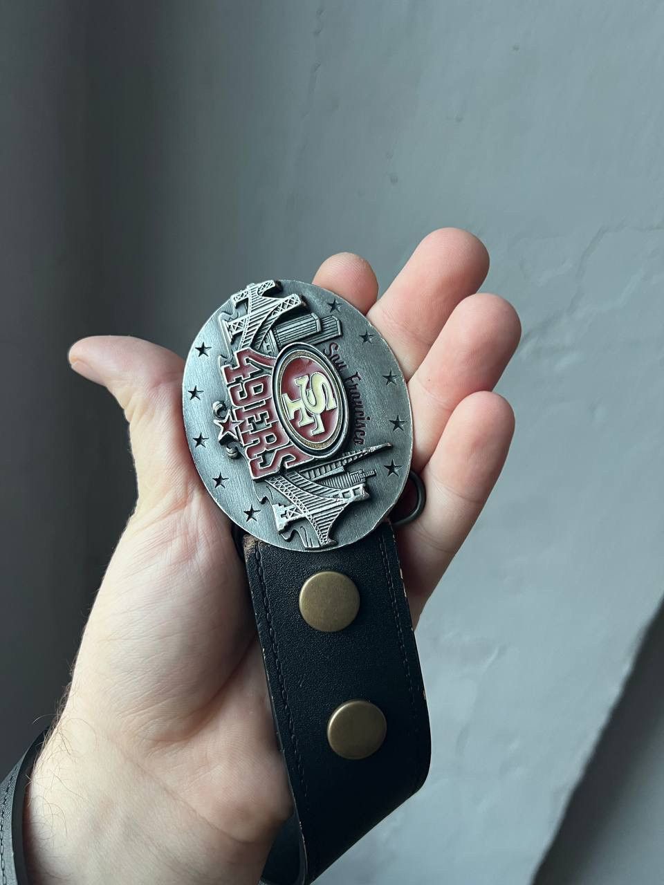 NFL RARE 1998 SAN FRANCISCO 49ERS LIMITED EDITION #2846 BELT XL Size 42 - 3 Thumbnail