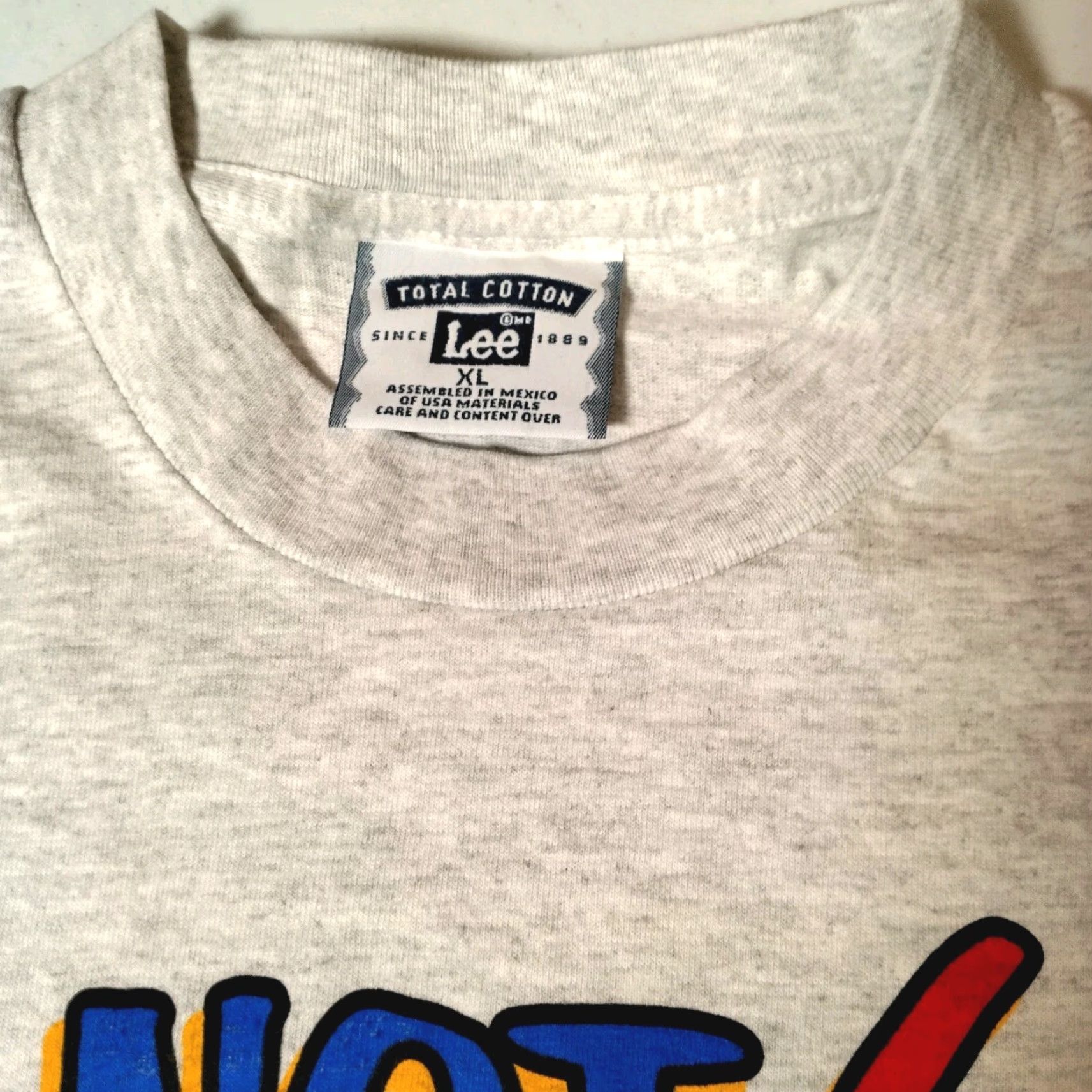 Lee VINTAGE Lee T-Shirt Mens XL Gray Short Sleeve Crew Neck 1990s 60 Years Old Birthday Gift I'm Not 60 I'm 59.95 Plus Tax Graphic Regular Size US XL / EU 56 / 4 - 7 Thumbnail