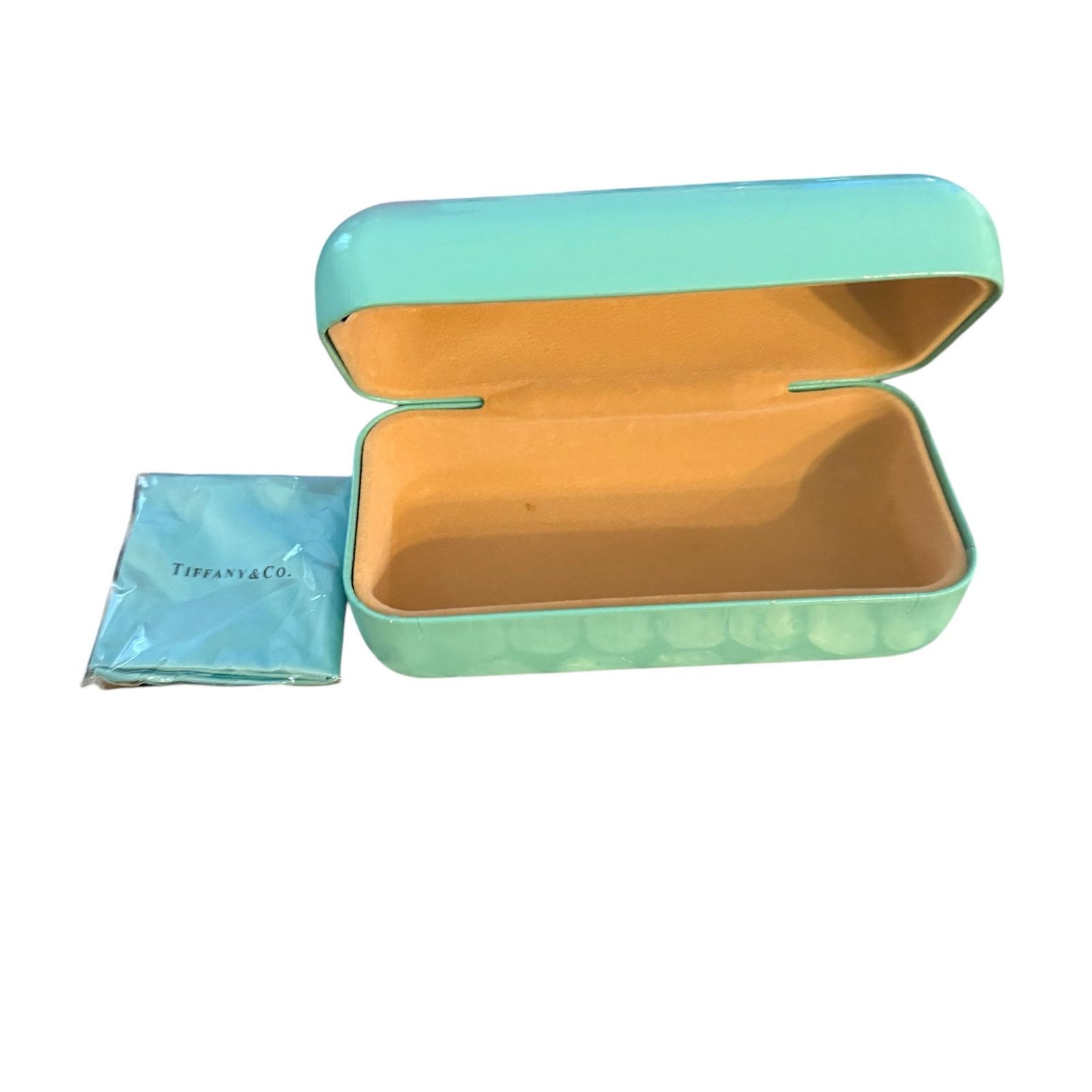 Tiffany & Co. Tiffany & Co. Turquoise Blue Hard Clam Shell Case and Cloth Size ONE SIZE - 9 Thumbnail