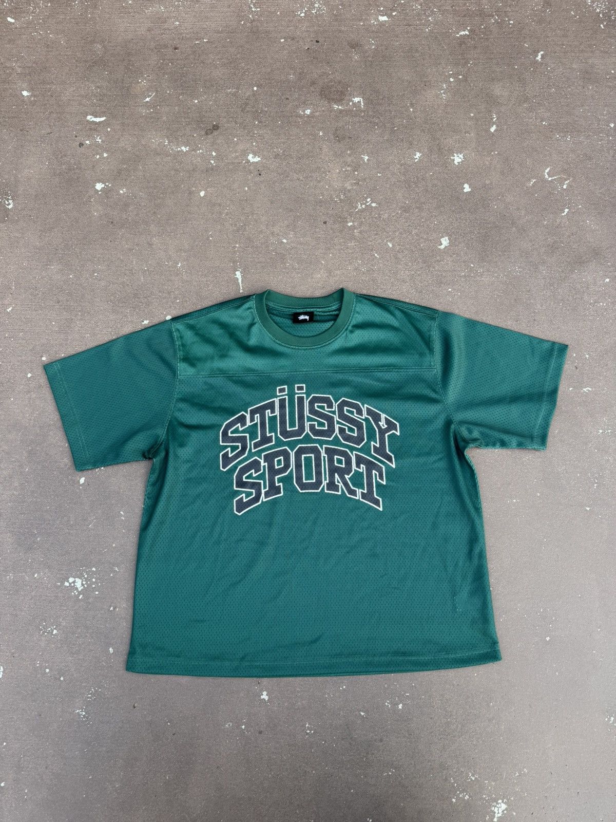stussy MESH FOOTBALL JERSEY green tシャツ Stussy Mesh Football Jersey - POIZON