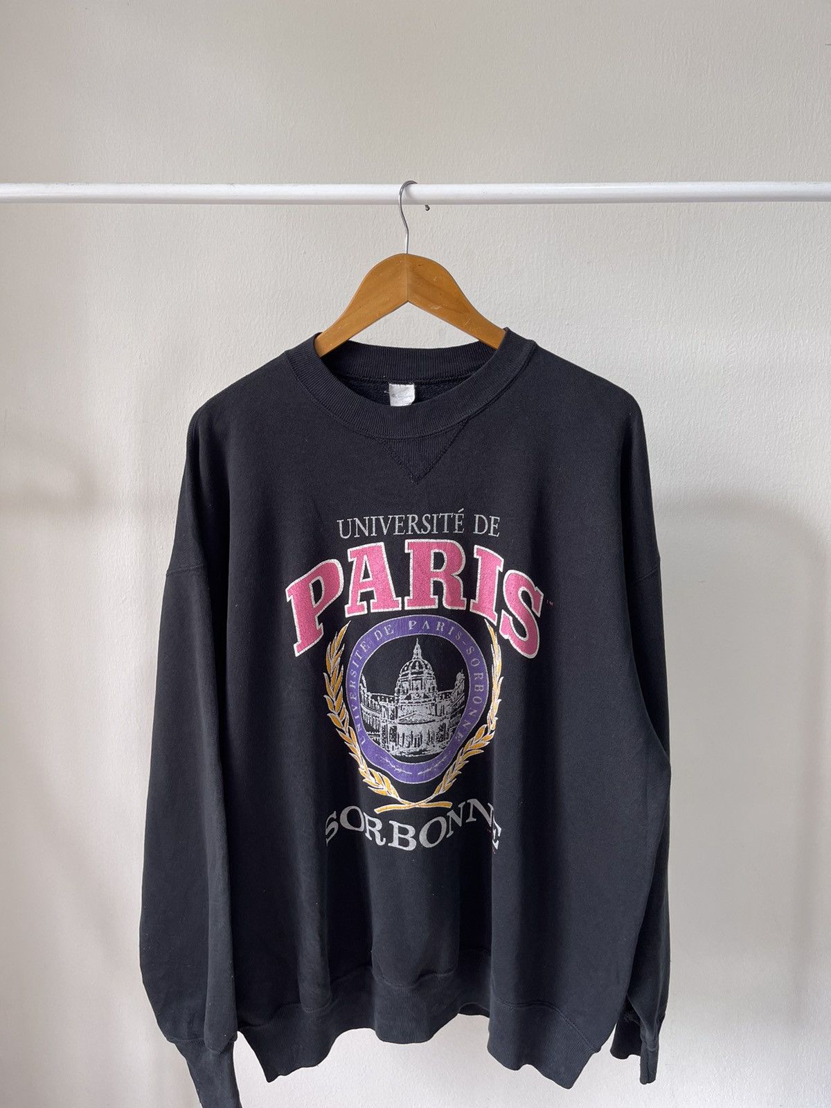 Champion × Vintage 1980s Champion Universite De Paris Sorbonne Sweatshirt Size US XL / EU 56 / 4 - 3 Thumbnail