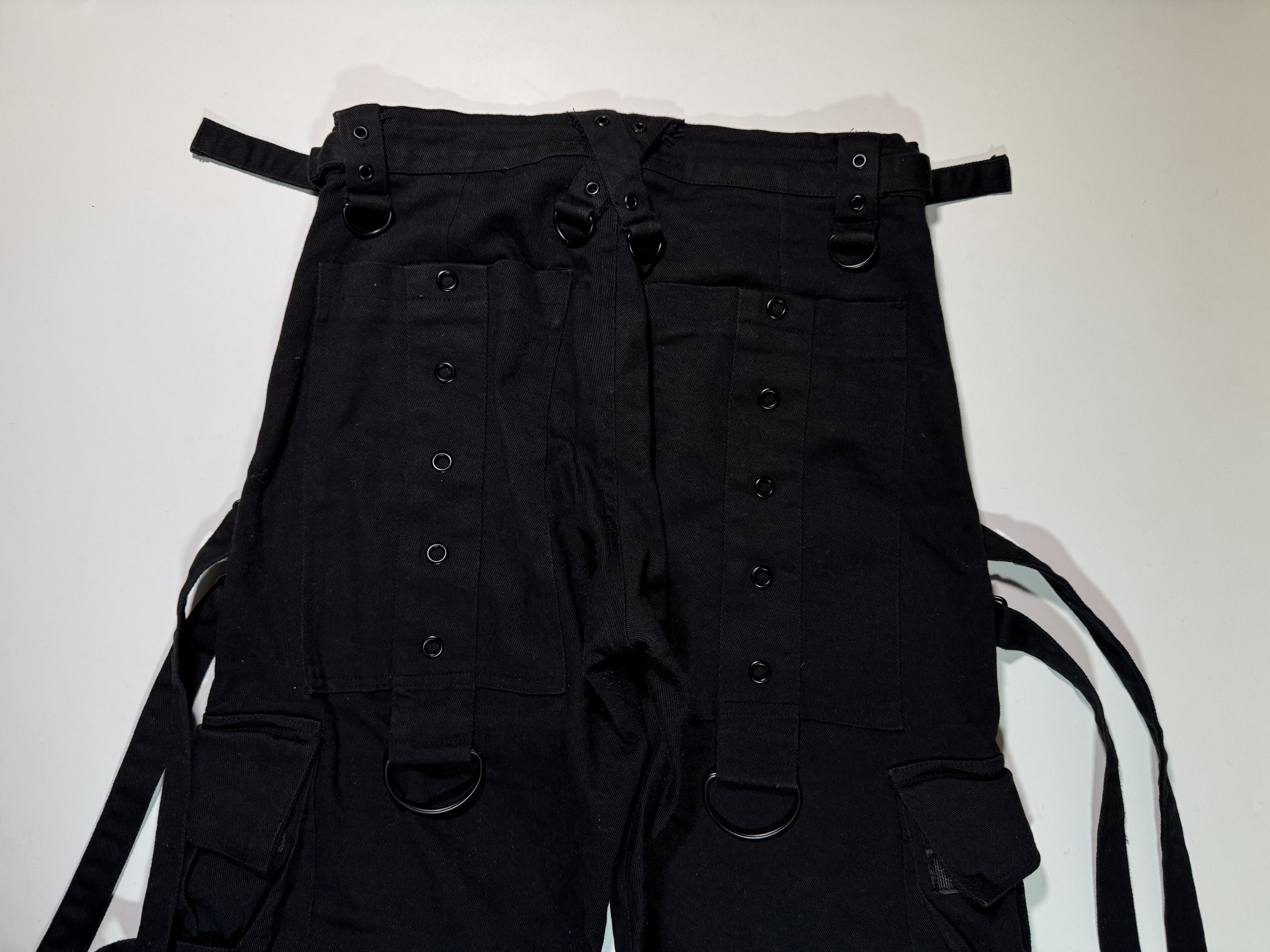 Japanese Brand Gothicana Pants Bondage Straps Avant-Garde Multipocket Cargo Size US 31 - 4 Thumbnail