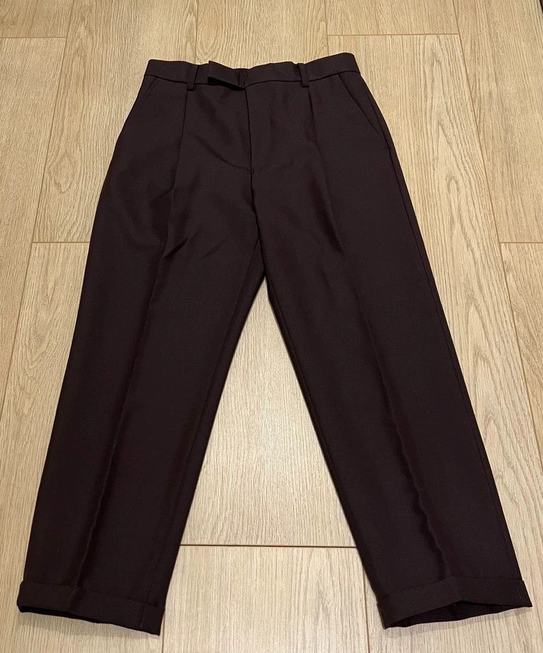 パンツ WACKO MARIA /Zegna/ PLEATED TROUSERS Ermenegildo Zegna / STRIPED PLEATED TROUSERS (TYPE-1) -GRAY STRIPE