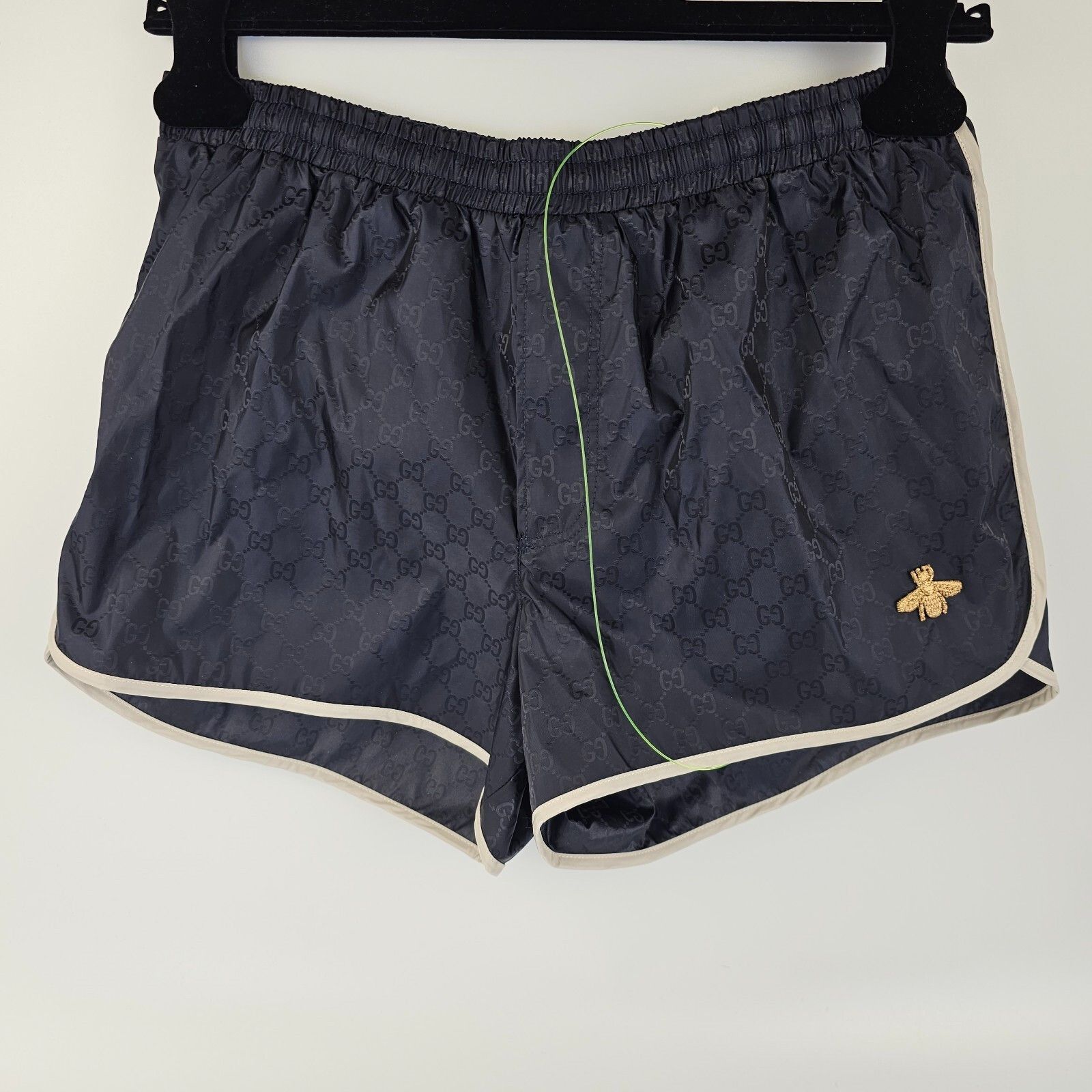 GUCCI Navy GG Nylon Swim Shorts New Size 44 / XS