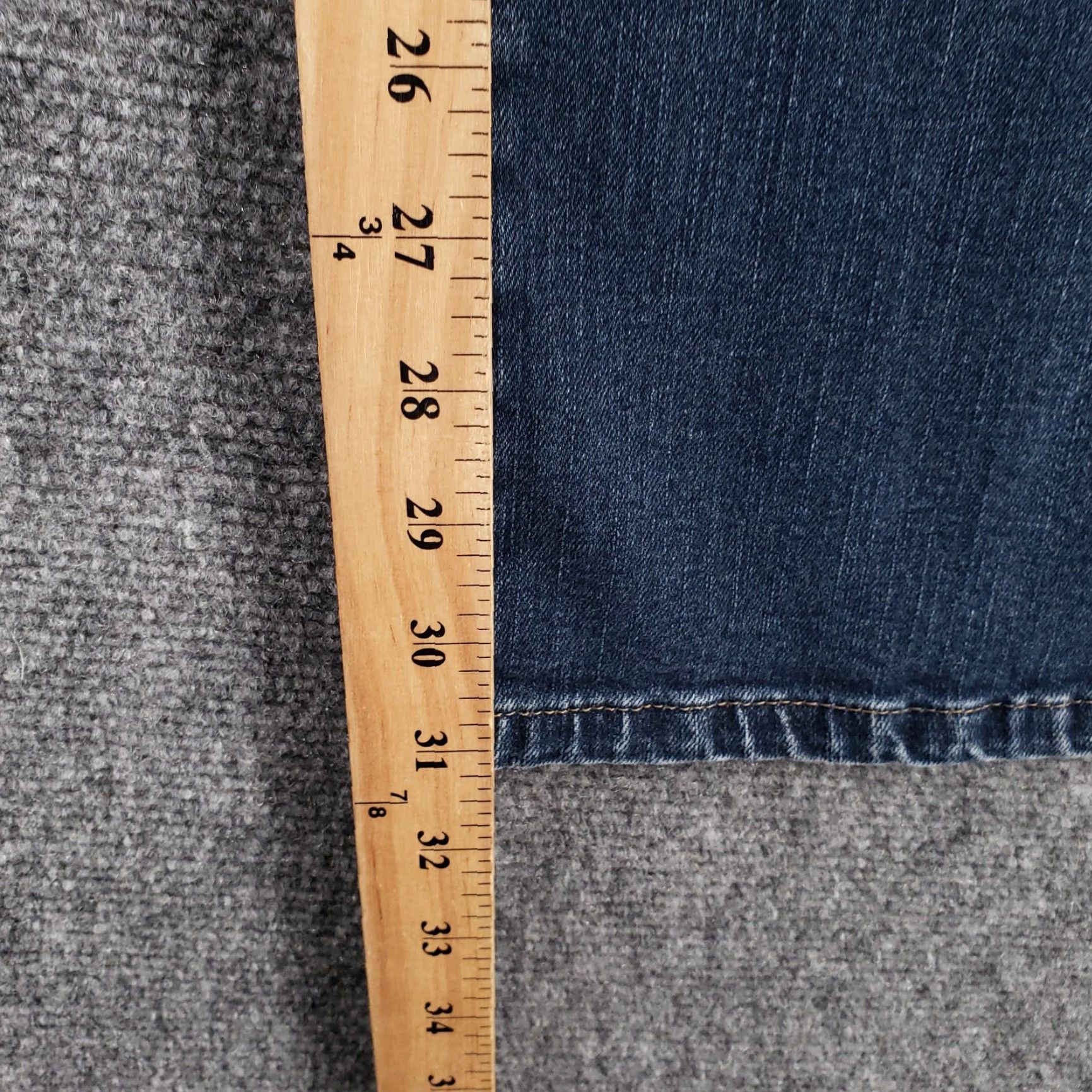 Lee Lee Jeans Women's 8 Long Blue Dark Wash Denim Bootcut Stretch Mid Rise Regular 5-Pocket Mens? Womens Size 30" / US 8 / IT 44 - 7 Thumbnail