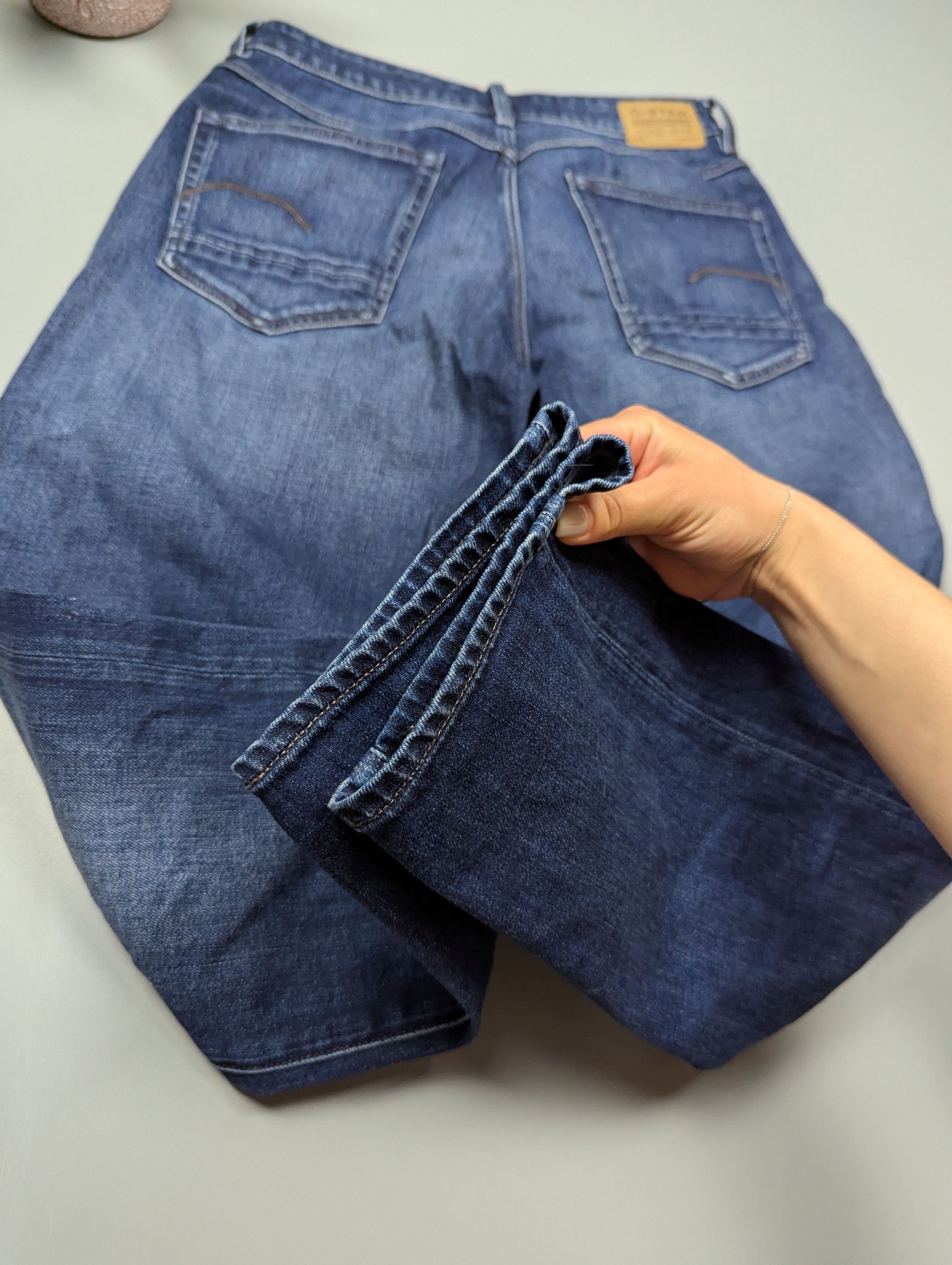 G-Star G-Star RAW KATE BOYFRIEND Women's Dark Blue Distressed Jeans Size 29" - 10 Thumbnail