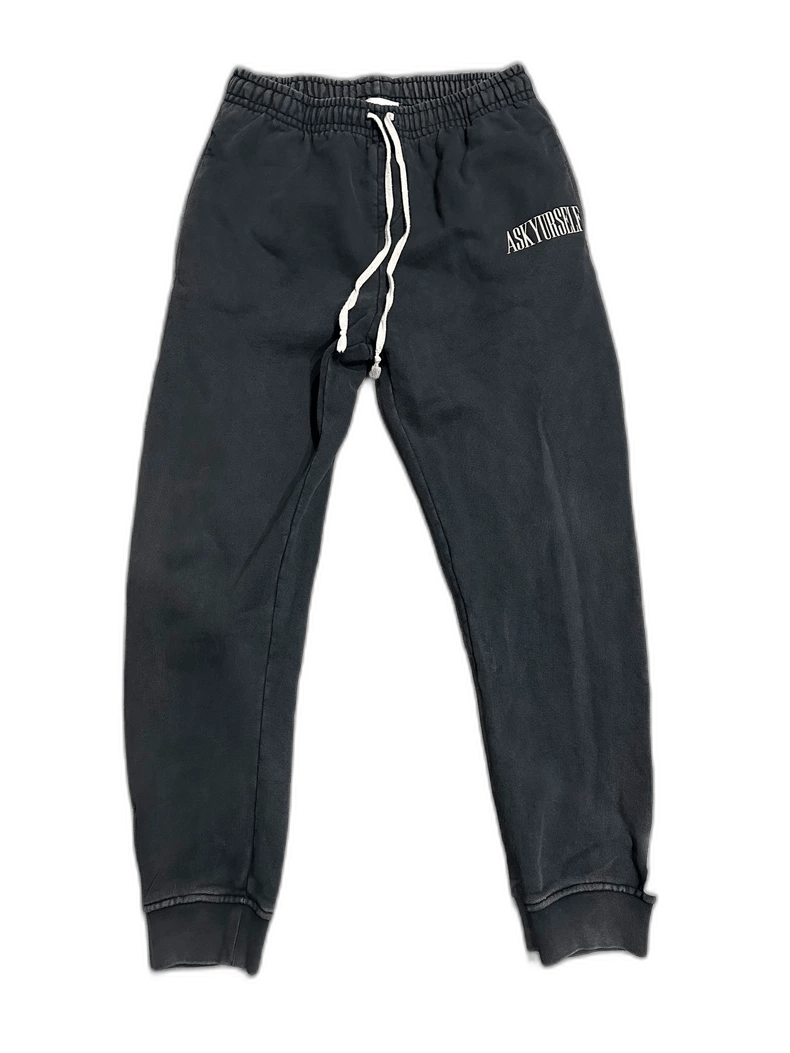 Askyurself Askyurself ASK Black Stripe Sweatpants Size US 30 / EU 46 - 1 Thumbnail