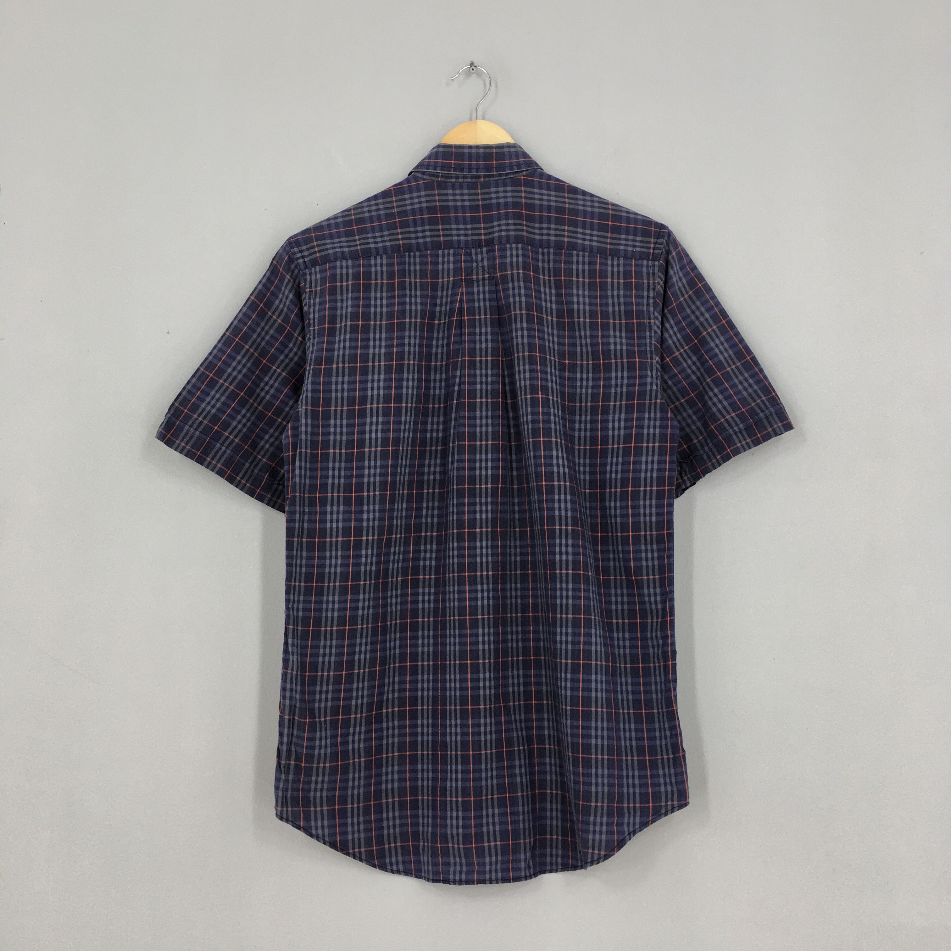 Burberry × Burberry Prorsum × Vintage Vintage 90s Burberrys Nova Check Blue Button Up Shirt Small Size US S / EU 44-46 / 1 - 6 Thumbnail