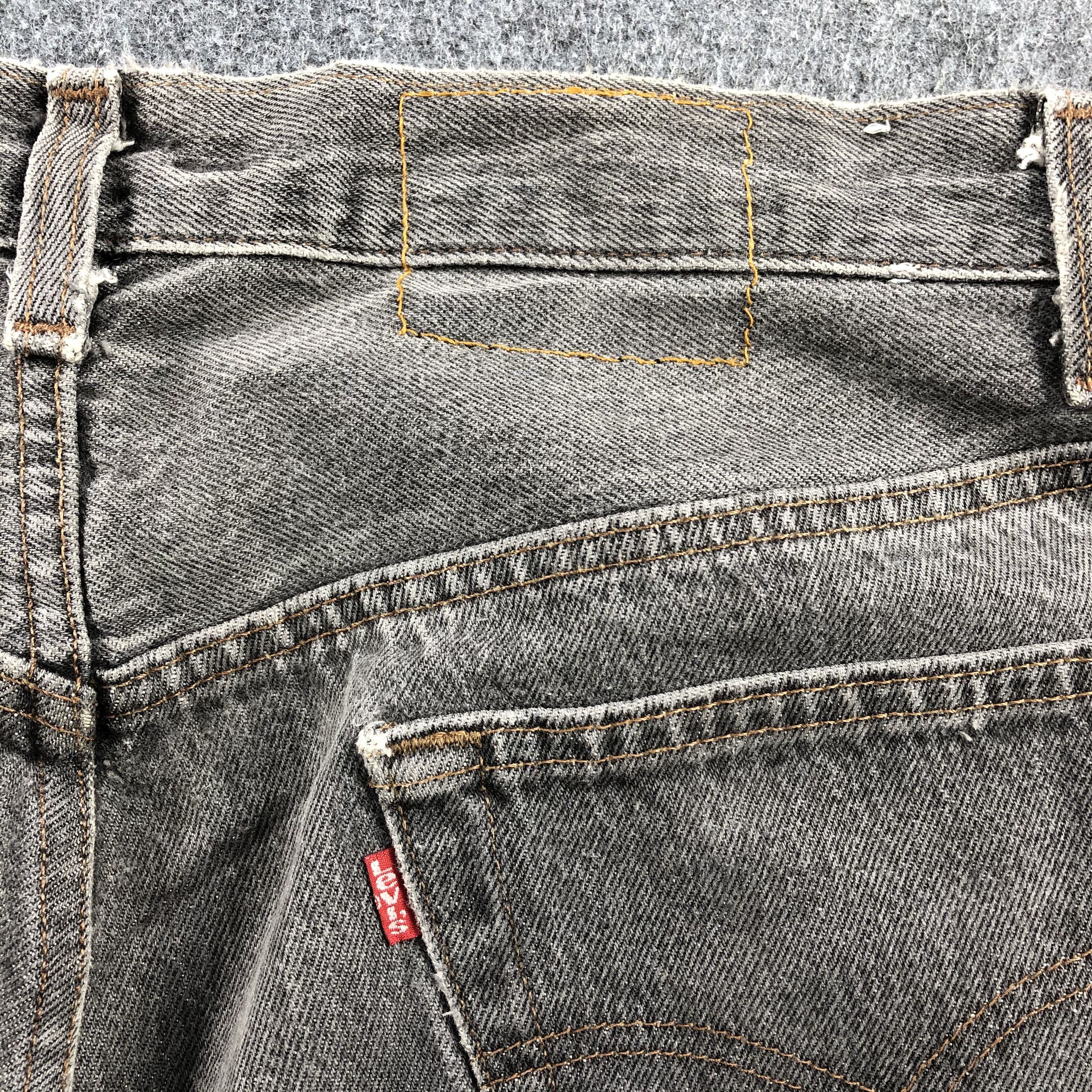 Levi's Vintage 80s Faded Black Levis 501 Jeans-JM925 Size US 35 - 5 Thumbnail