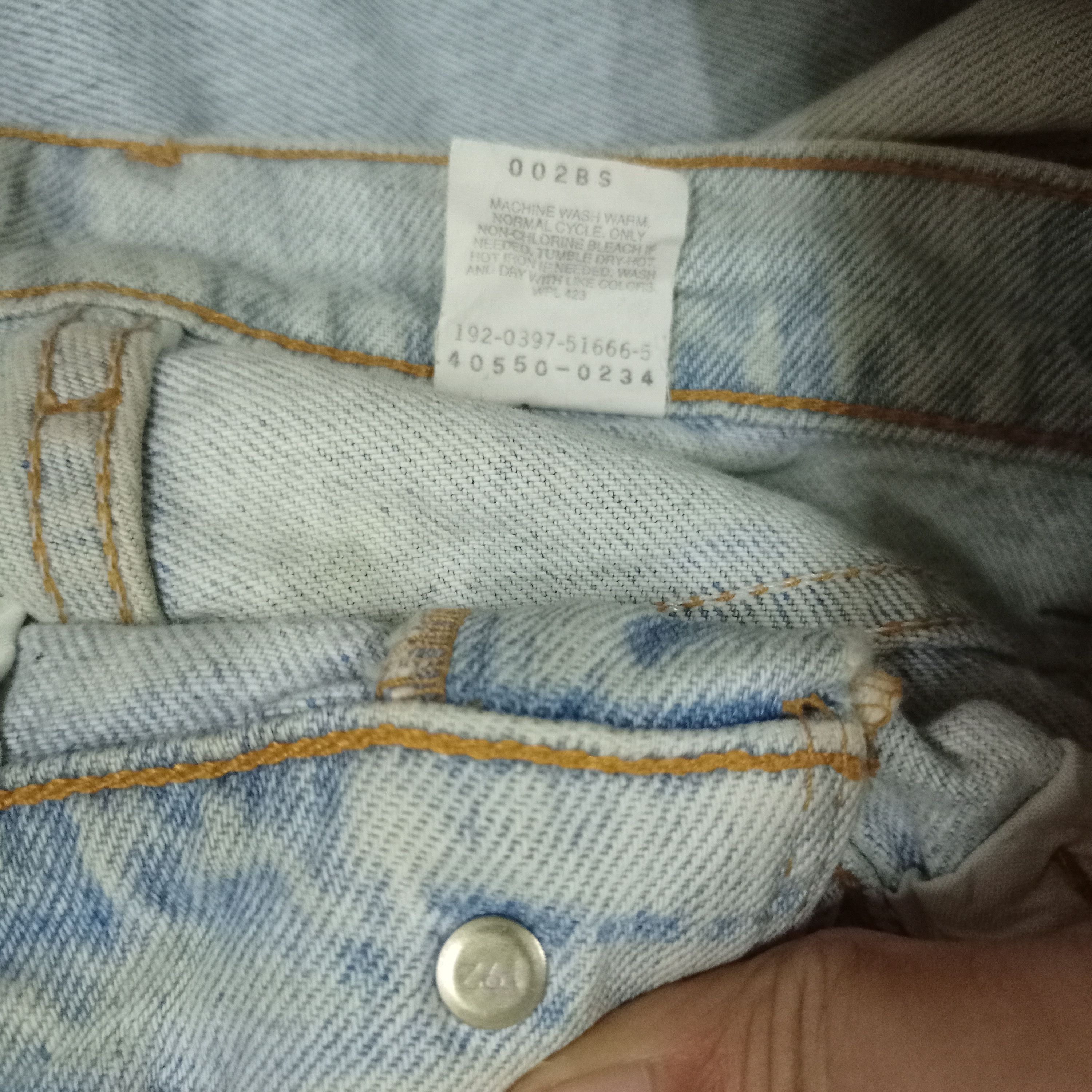 Levi's × Levi's Vintage Clothing Vintage 80s Levis Orange Tab Ripped Relaxed Fit Loose Jeans Size US 30 / EU 46 - 9 Thumbnail