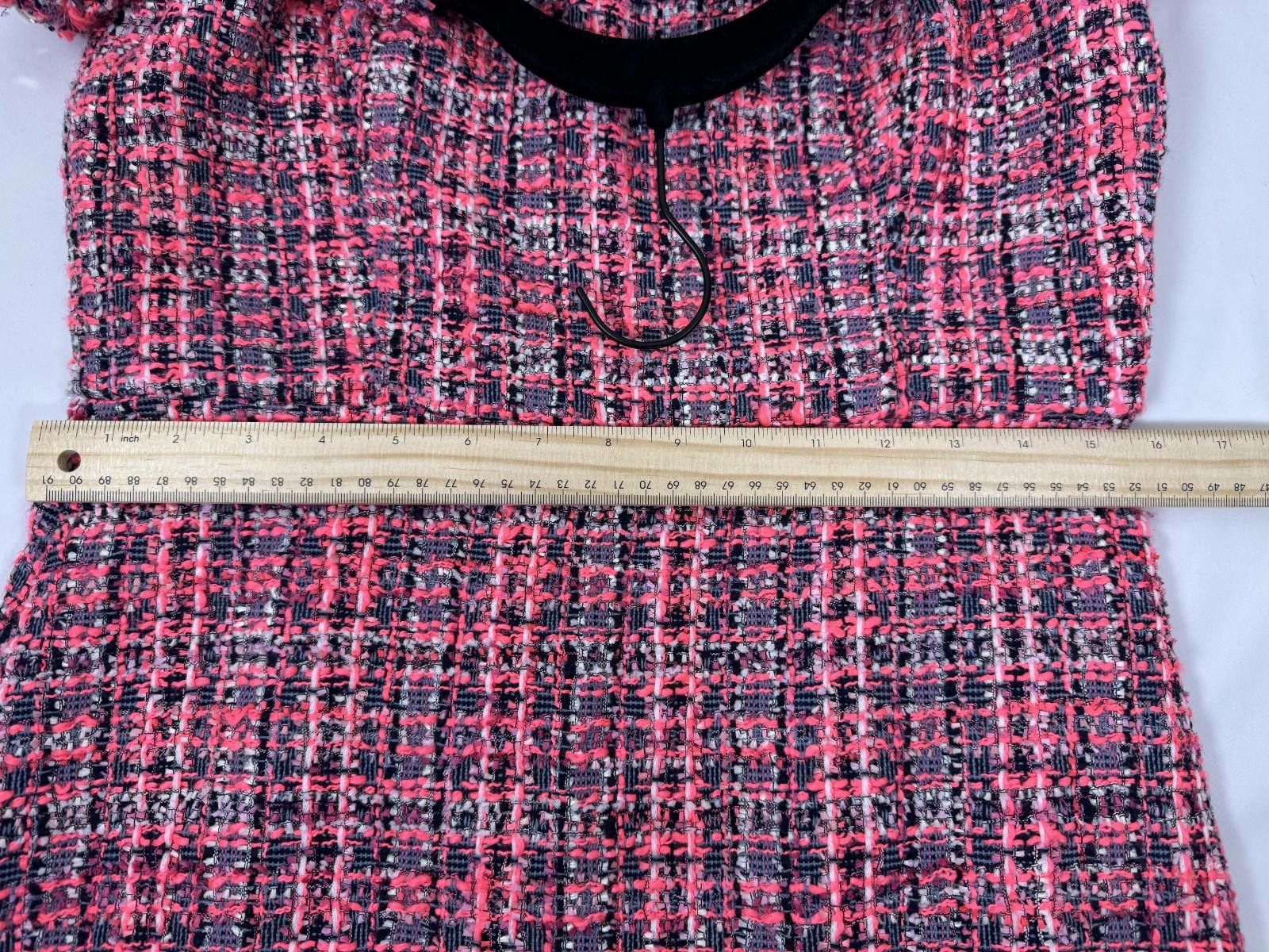 Kate Spade NWT KATE SPADE TWEED SHEATH DRESS PINK PLAID PEONY SIZE 8 Size M / US 6-8 / IT 42-44 - 8 Thumbnail