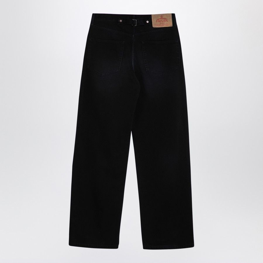 Prada o1d2blof0924 Denim Jeans in Black Size 28" / US 6 / IT 42 - 2 Thumbnail