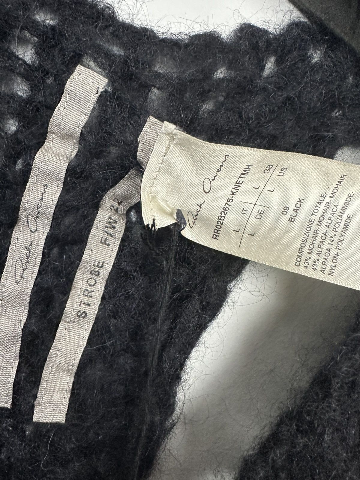 Rick Owens FW22 ‘STROBE’ Knit Net Dress Size US L / EU 52-54 / 3 - 3 Thumbnail
