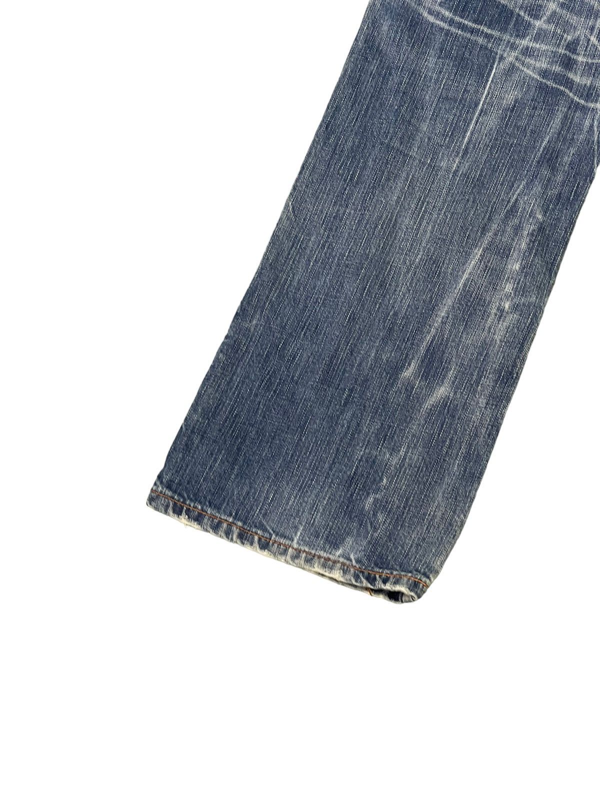 Edwin Distress Jeans Edwin Japan Faded Regular Straight 7🟦5 Size US 32 / EU 48 - 15 Thumbnail