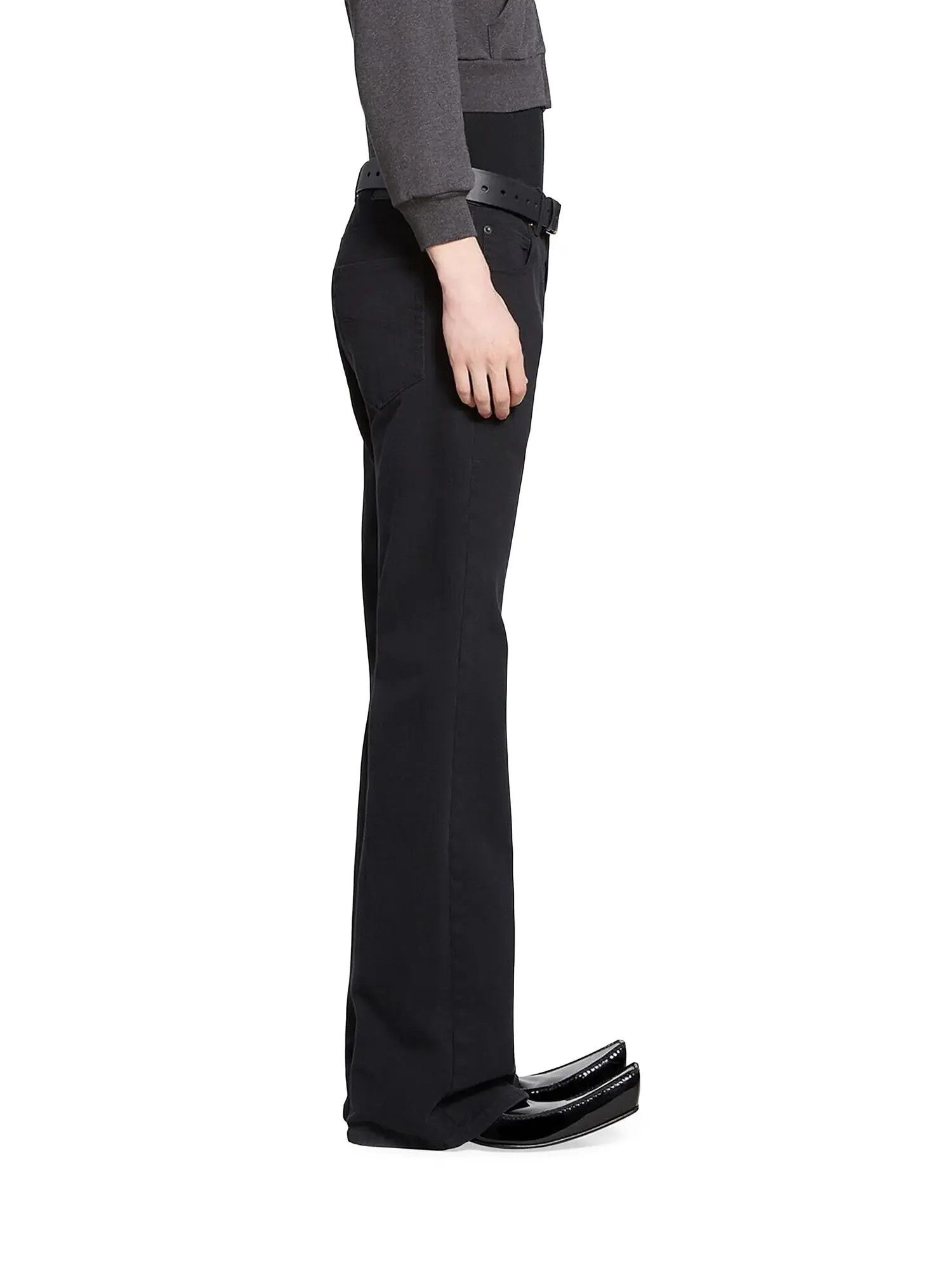 Balenciaga o1bcso1str1225 Flared Pants in Dark Grey Size US 31 - 5 Thumbnail
