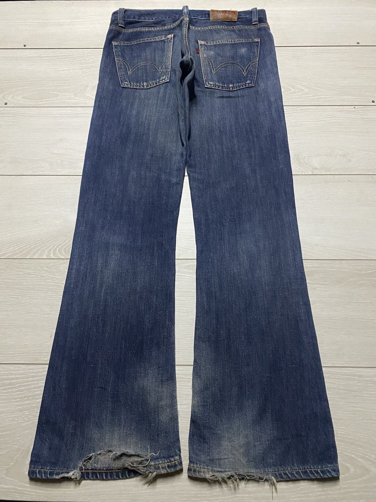 Edwin Vintage Japanese Brand Edwin 512 Blue Wash Flare Jeans Size US 32 / EU 48 - 2 Thumbnail